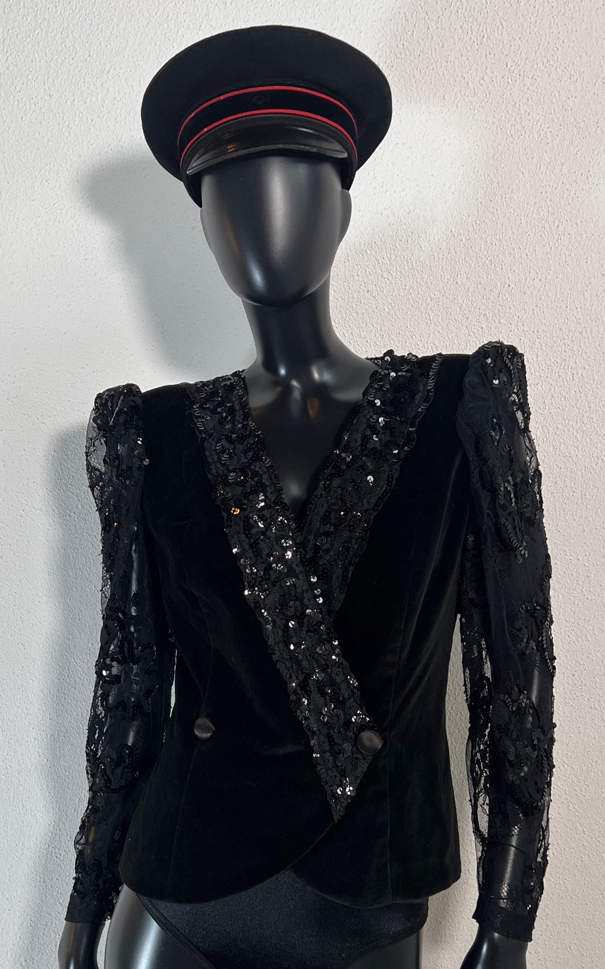 Vintage Murek Lace and Velvet Blazer
