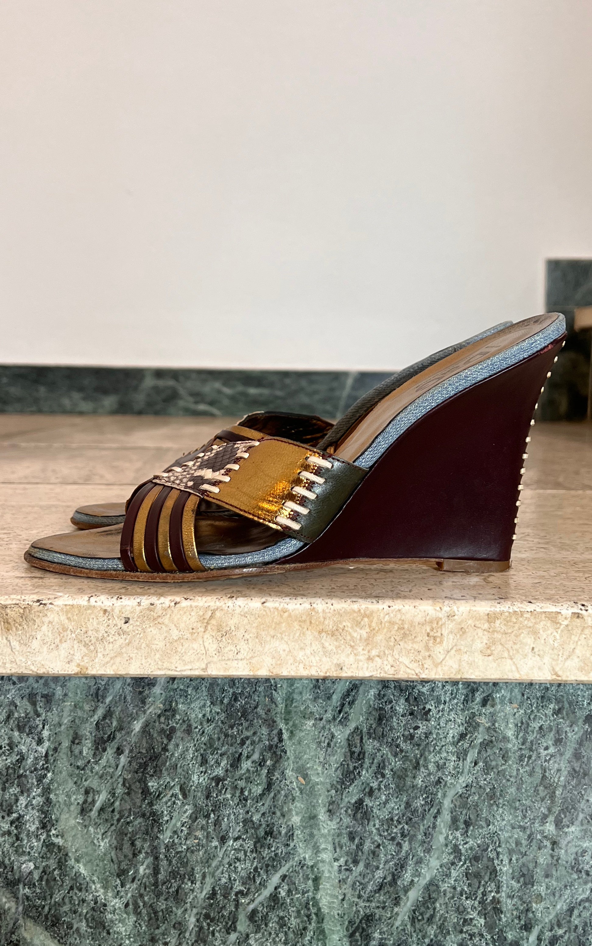 Vintage D&G Dolce & Gabbana Wedges 39