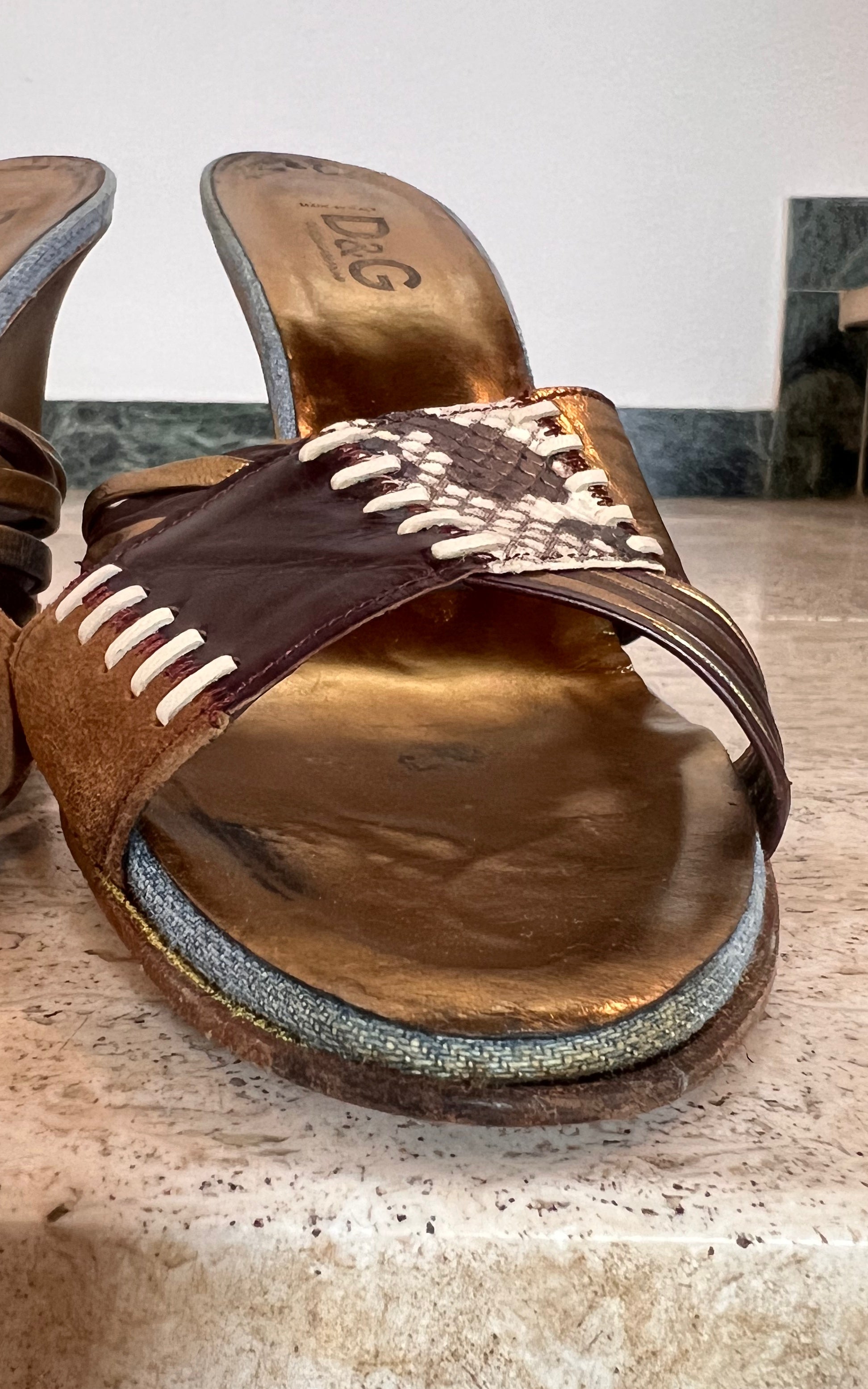 Vintage D&G Dolce & Gabbana Wedges 39