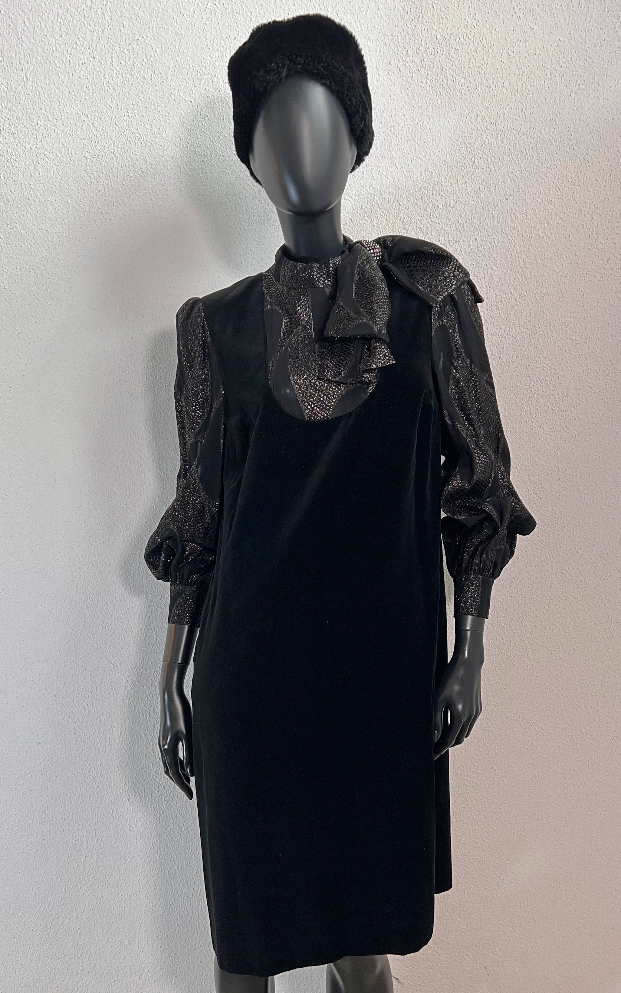 Vintage Pierre Cardin Boutique Velvet Dress