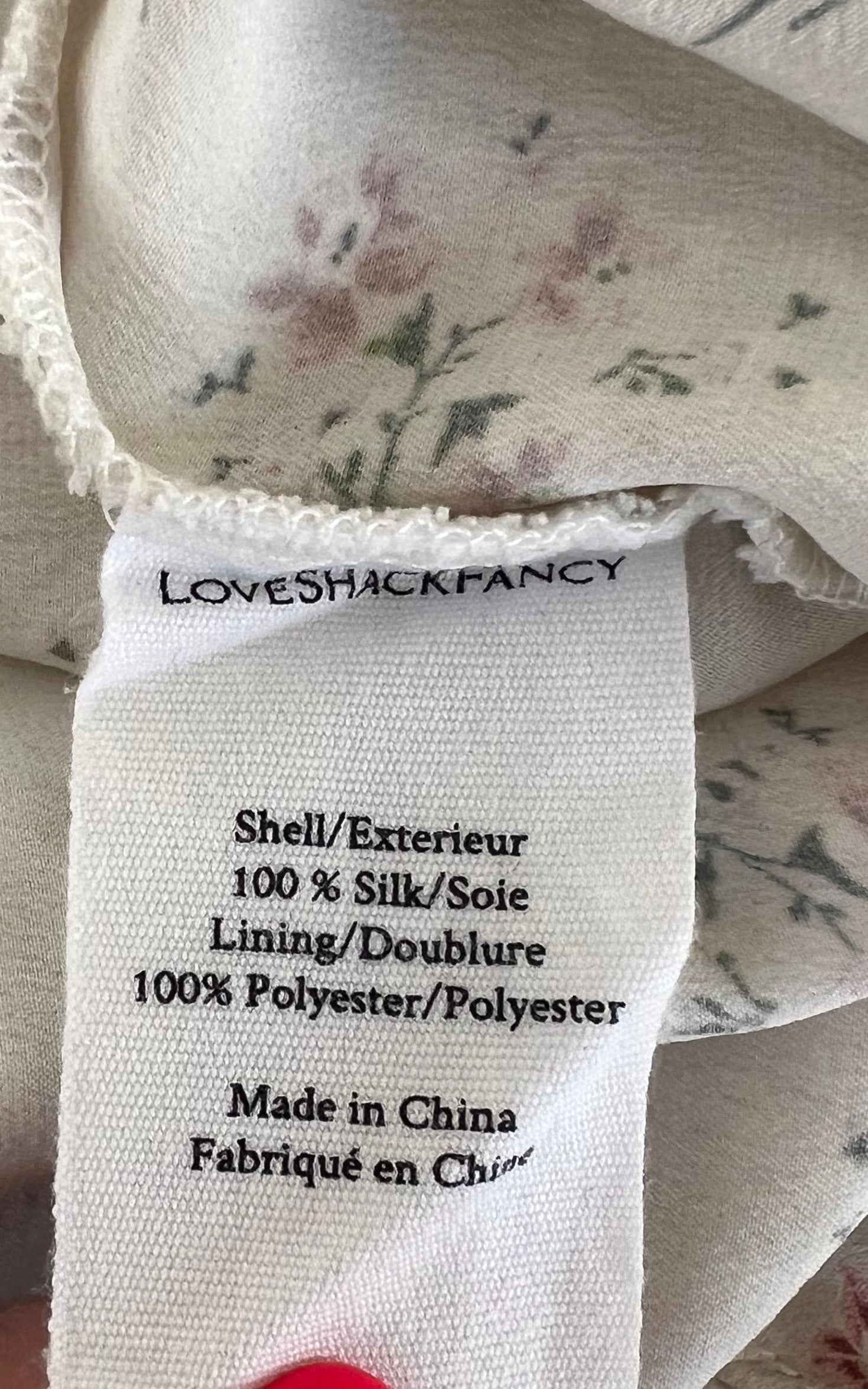 Love Shack And Fancy Silk Dress