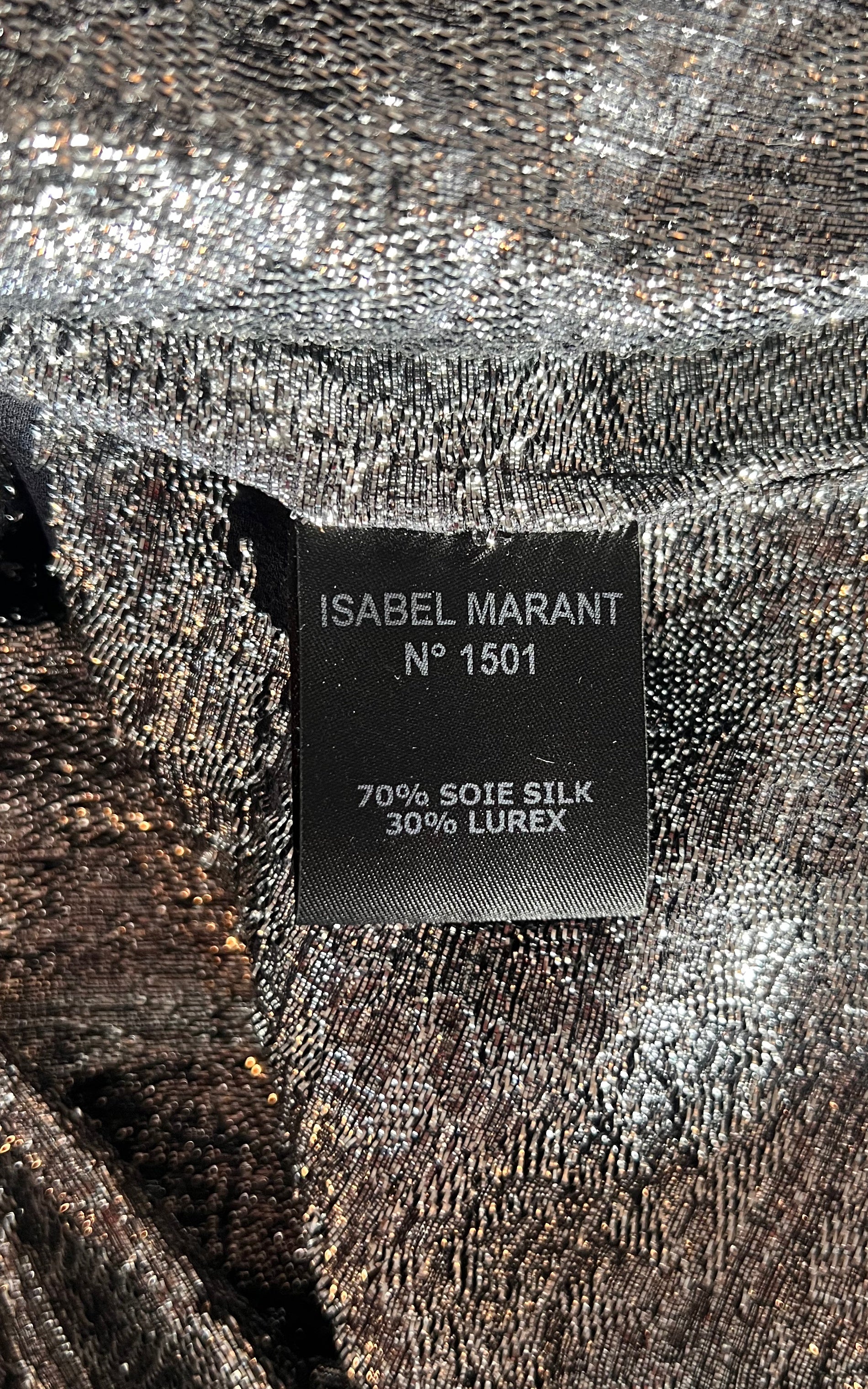 Isabel Marant Silk Glitter Top