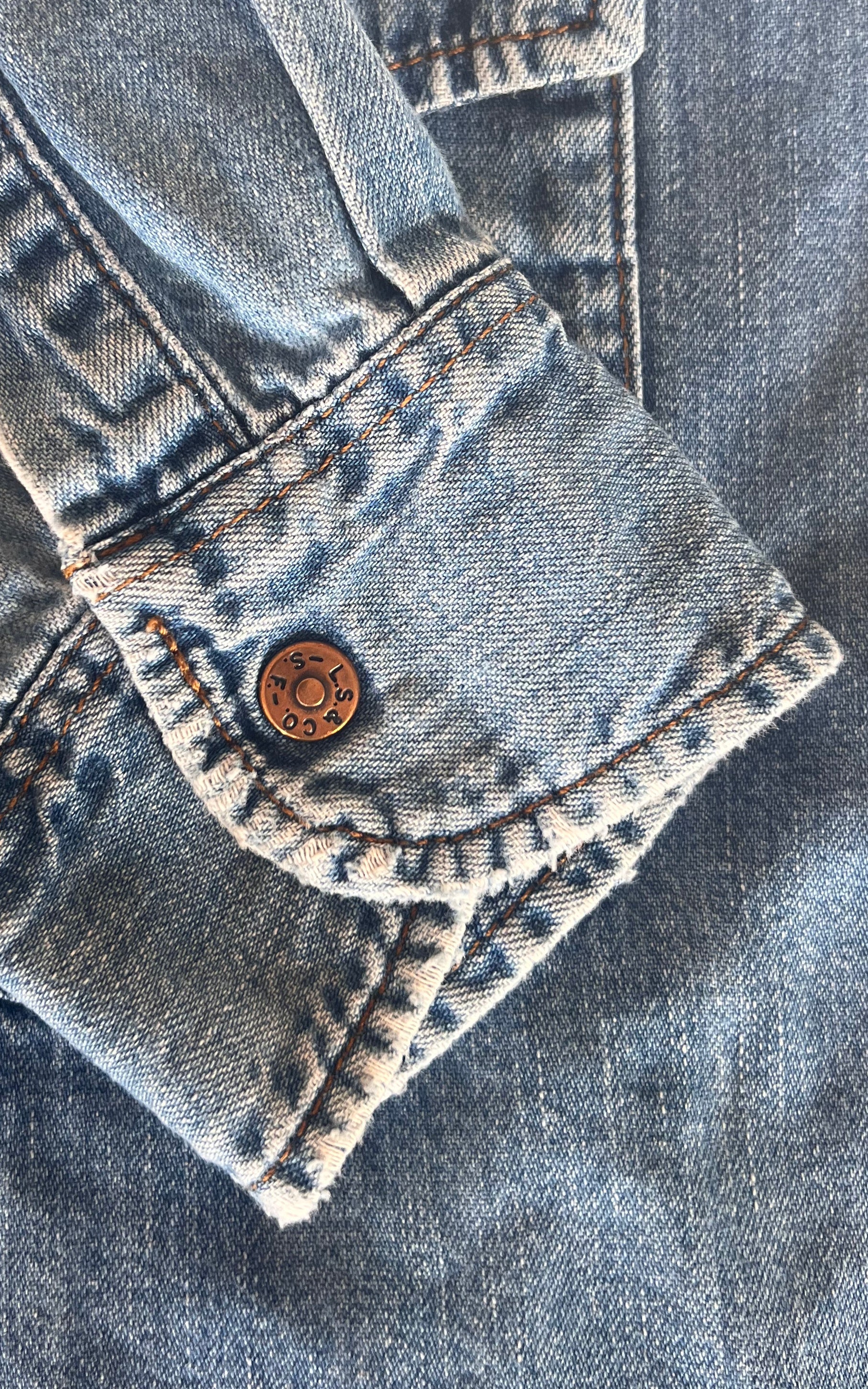 Vintage MENS Levis Denim Button Down Shirt