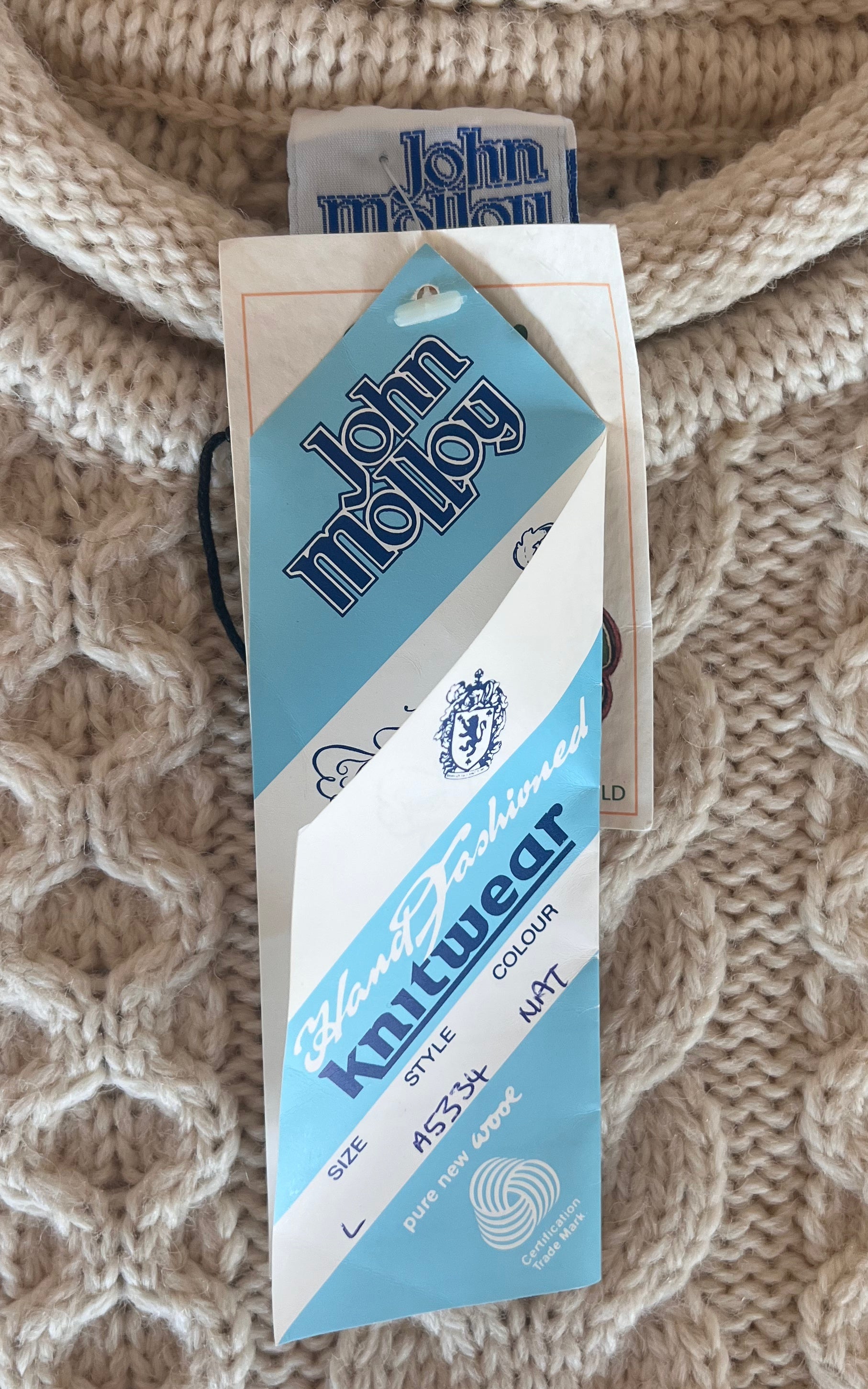 Vintage 90s MENS Wool Jumper Handmade