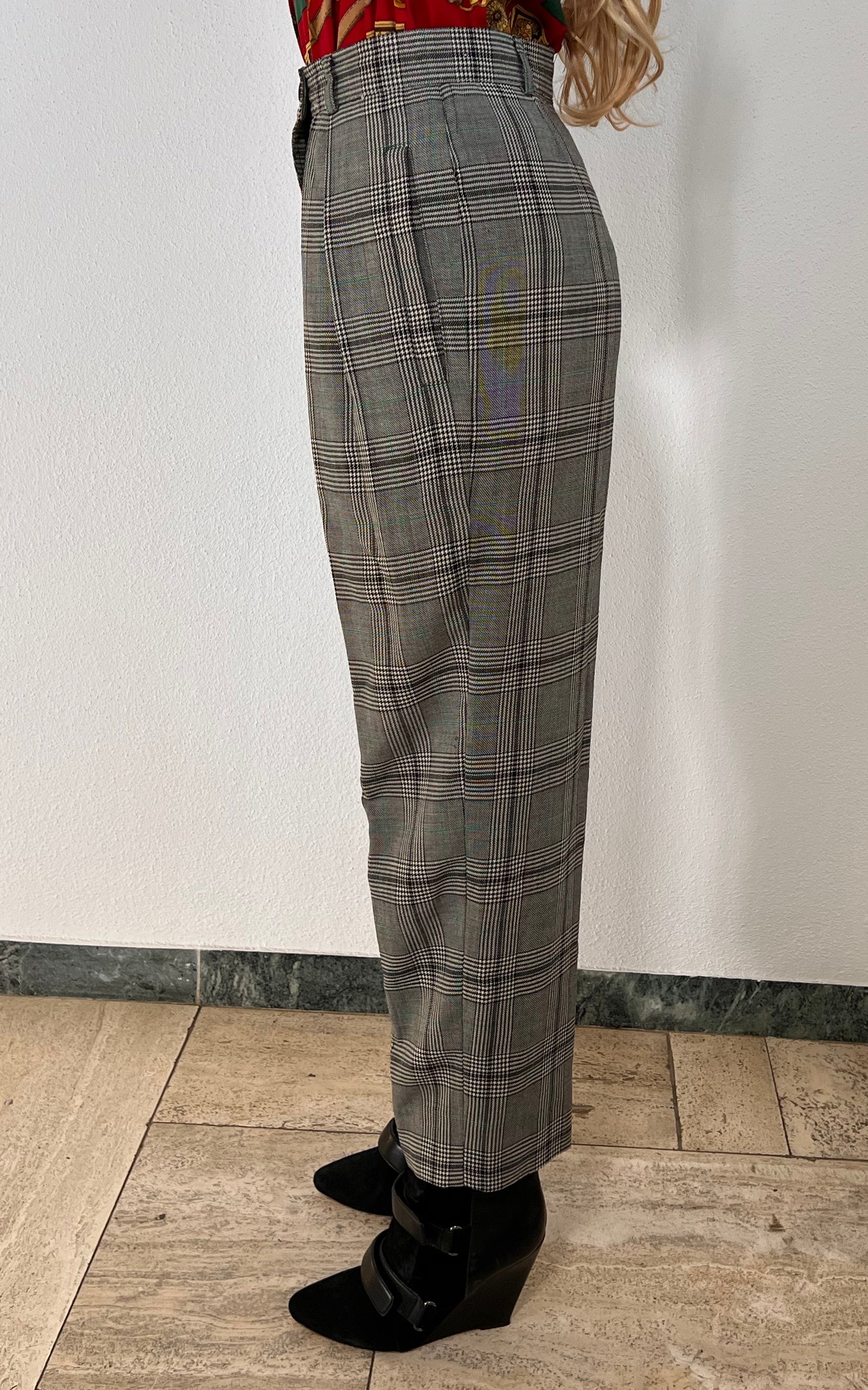 Vintage Escada Tartan Pants