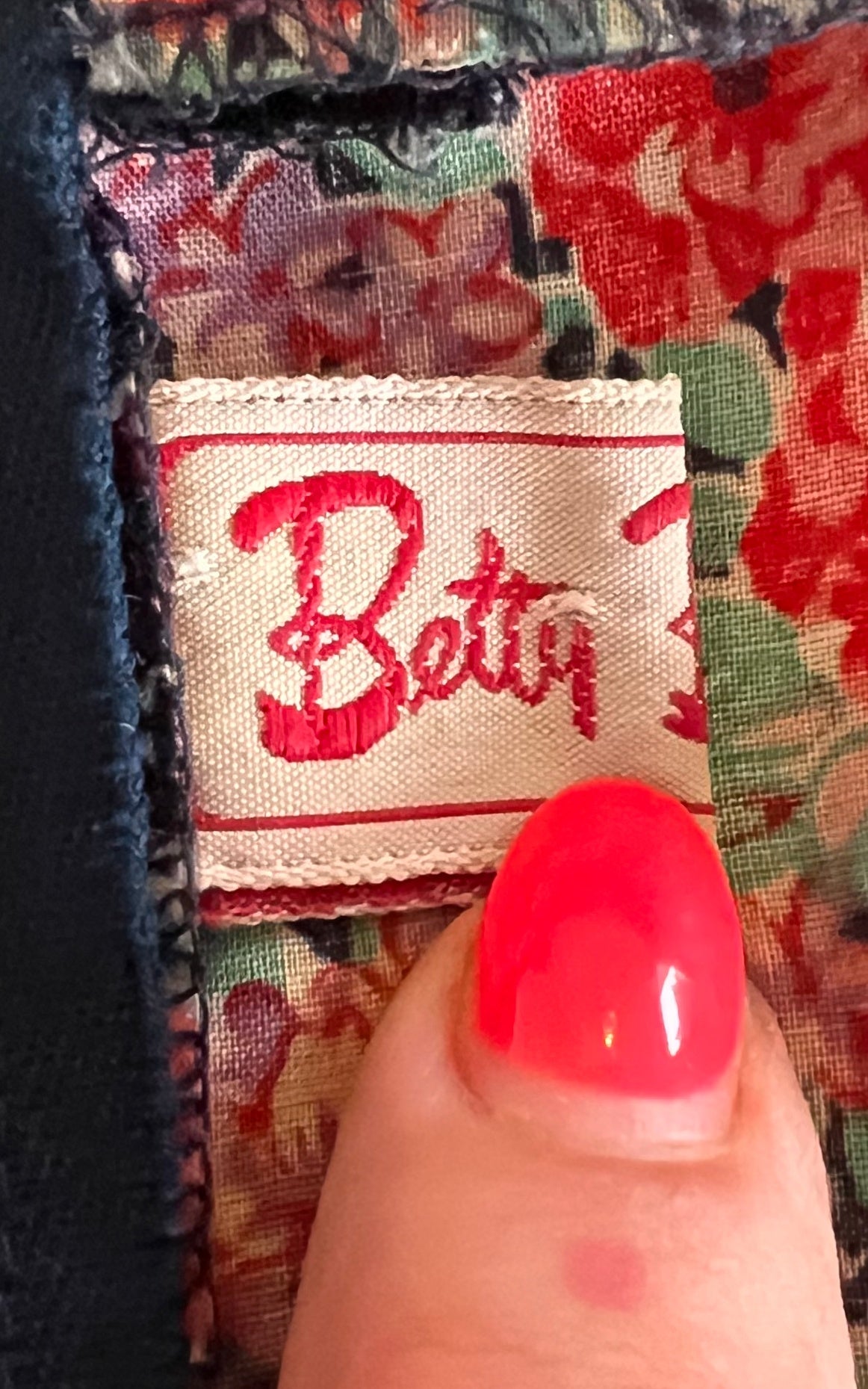 Vintage 70s Betty Barclay Flower Dress