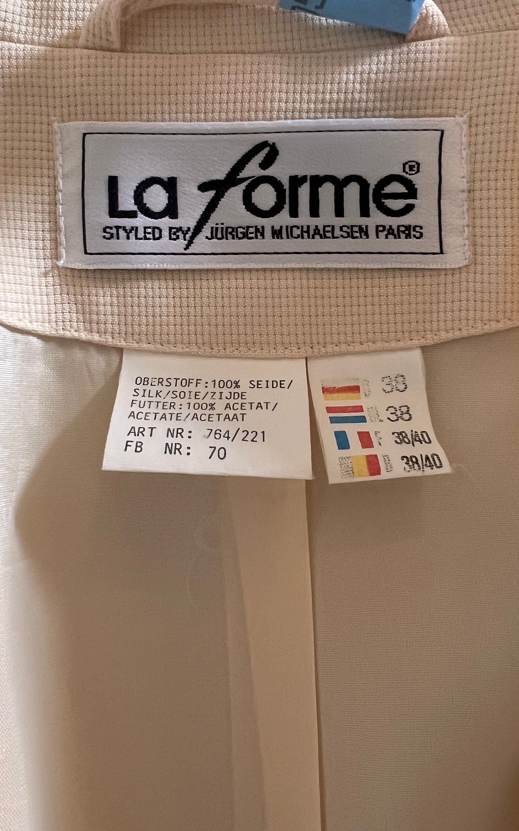 Vintage Apricot Silk Blazer