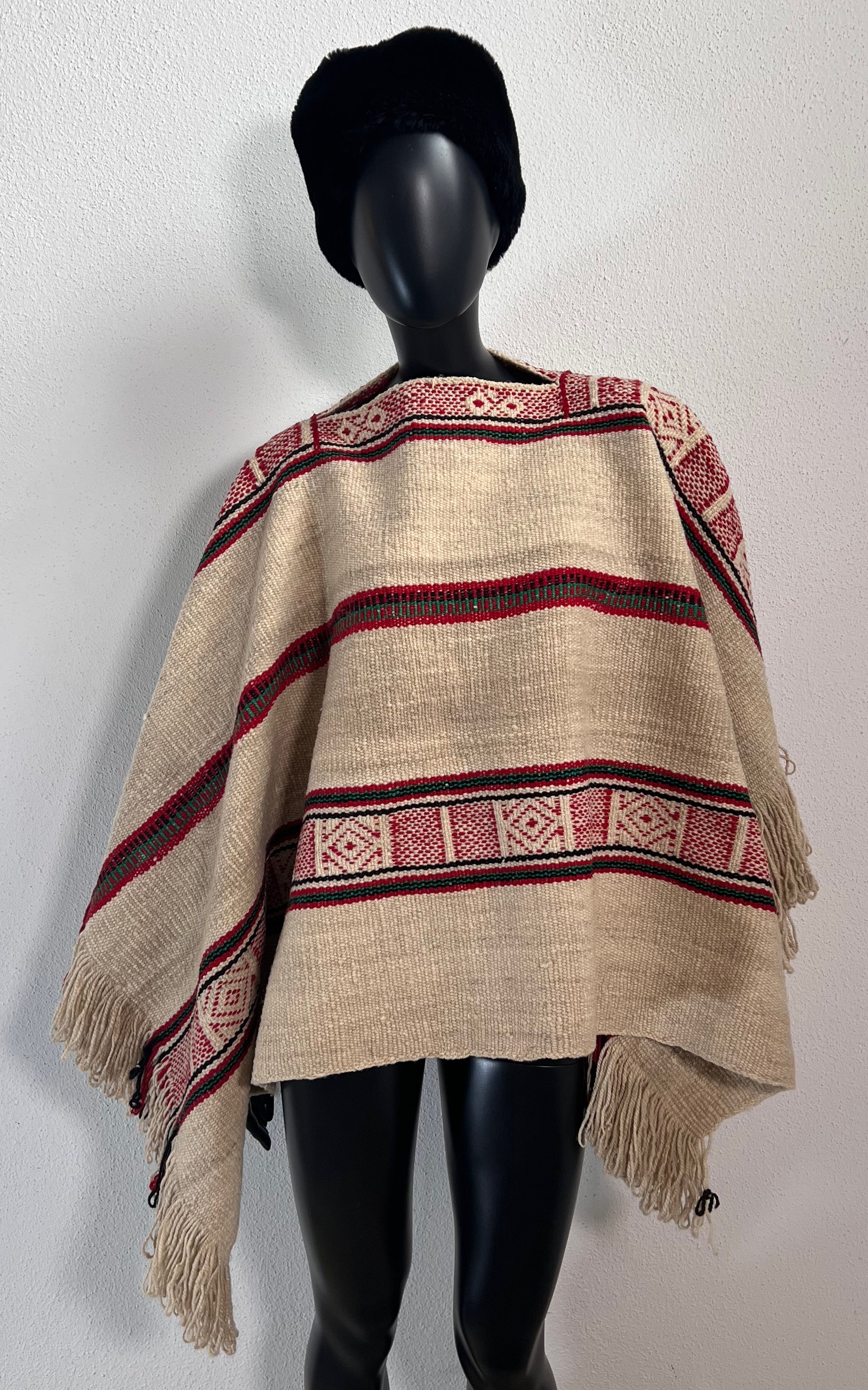 Vintage Poncho from Bolivia