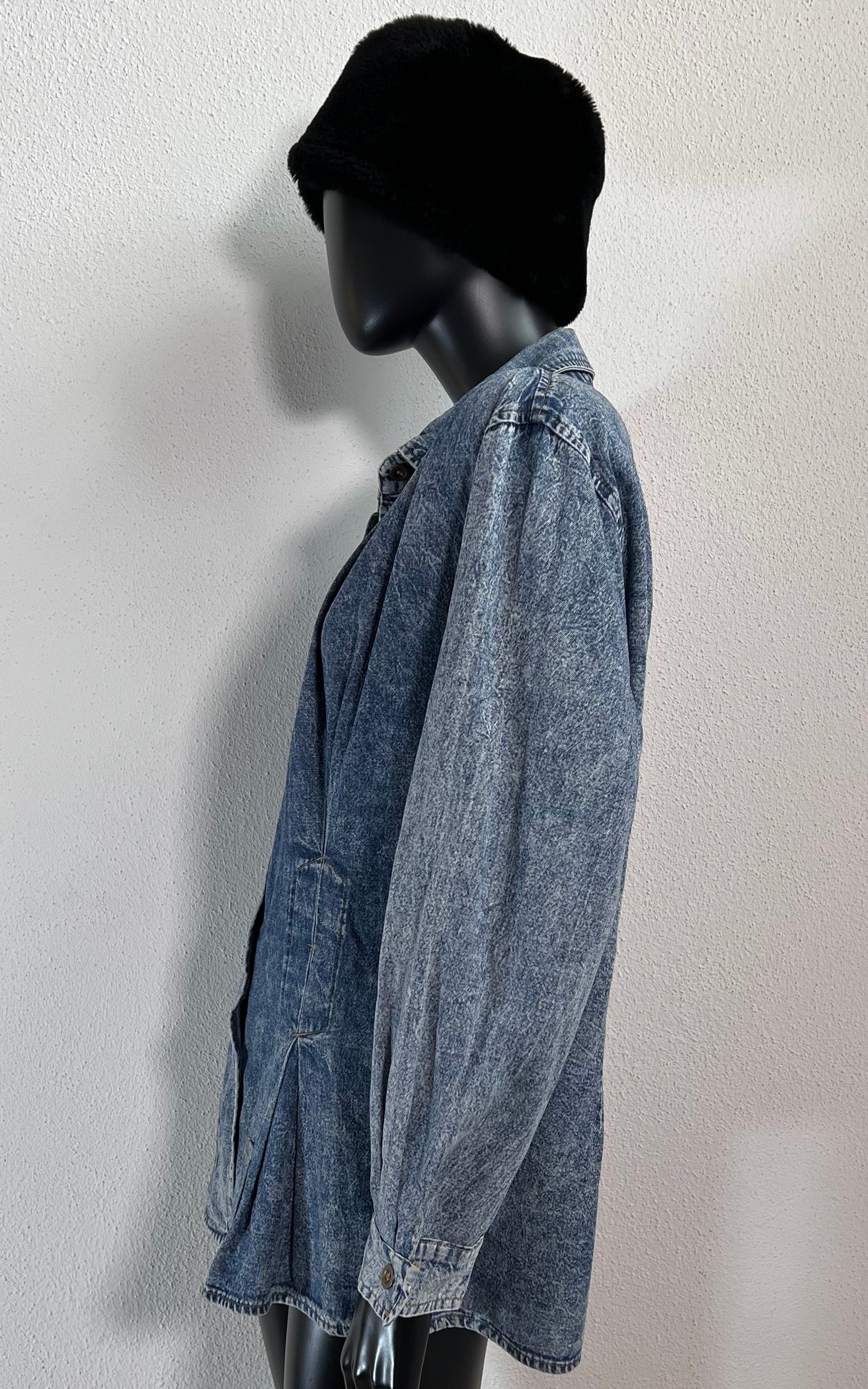 Vintage 80s Jean Bell Acid Wash Blouse