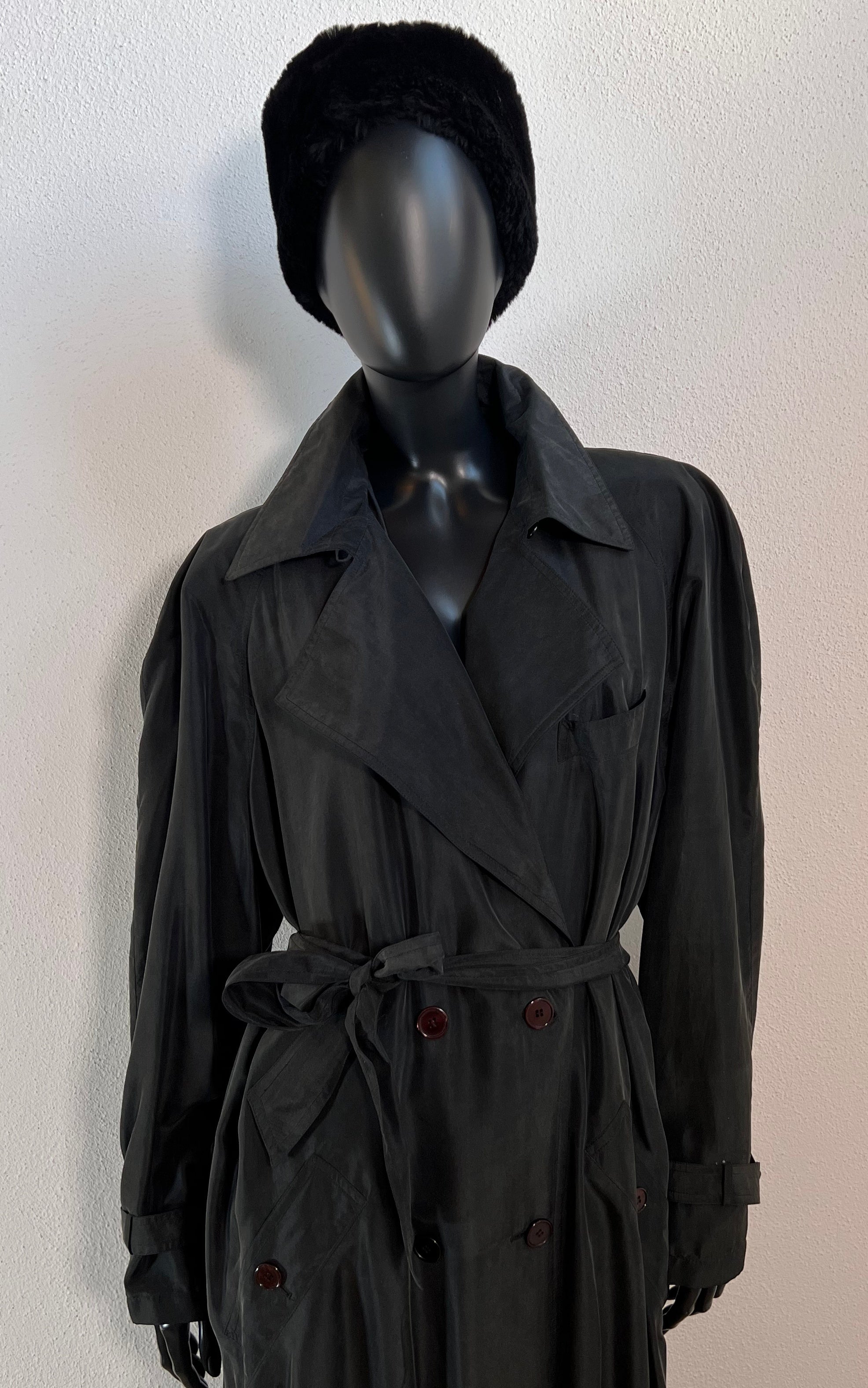 Vintage 90s Silk Trenchcoat