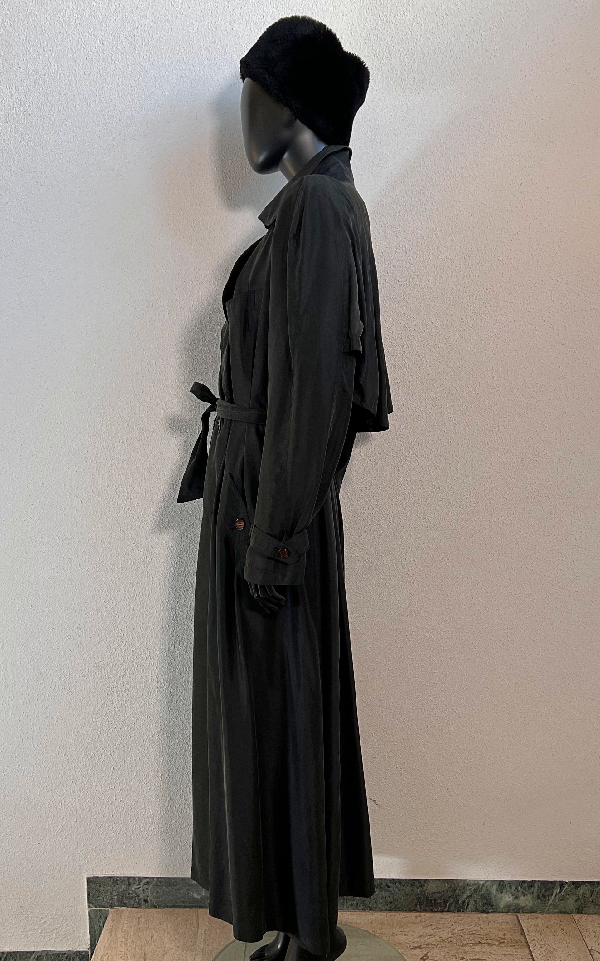 Vintage 90s Silk Trenchcoat