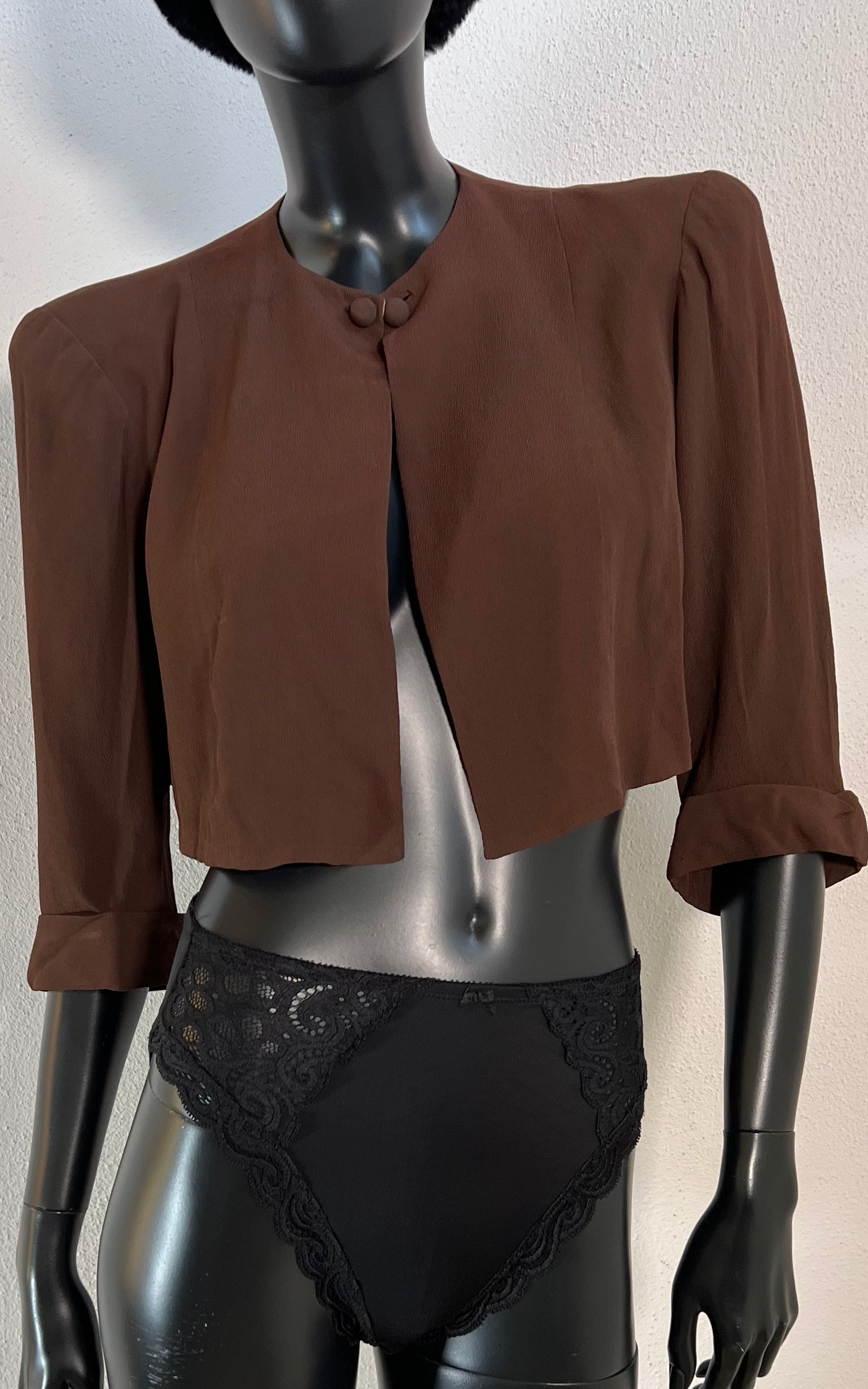 Vintage 30s Silk Bolero Jacket