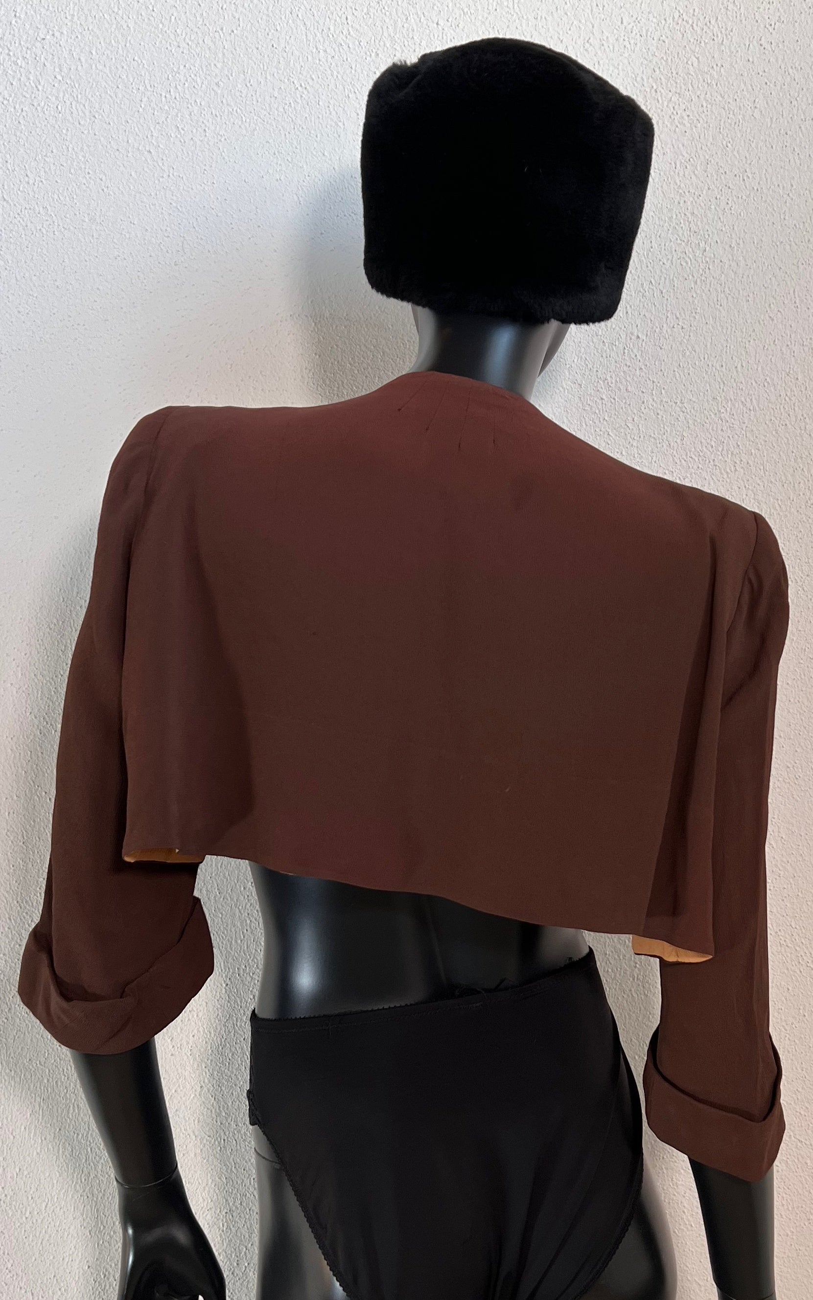 Vintage 30s Silk Bolero Jacket