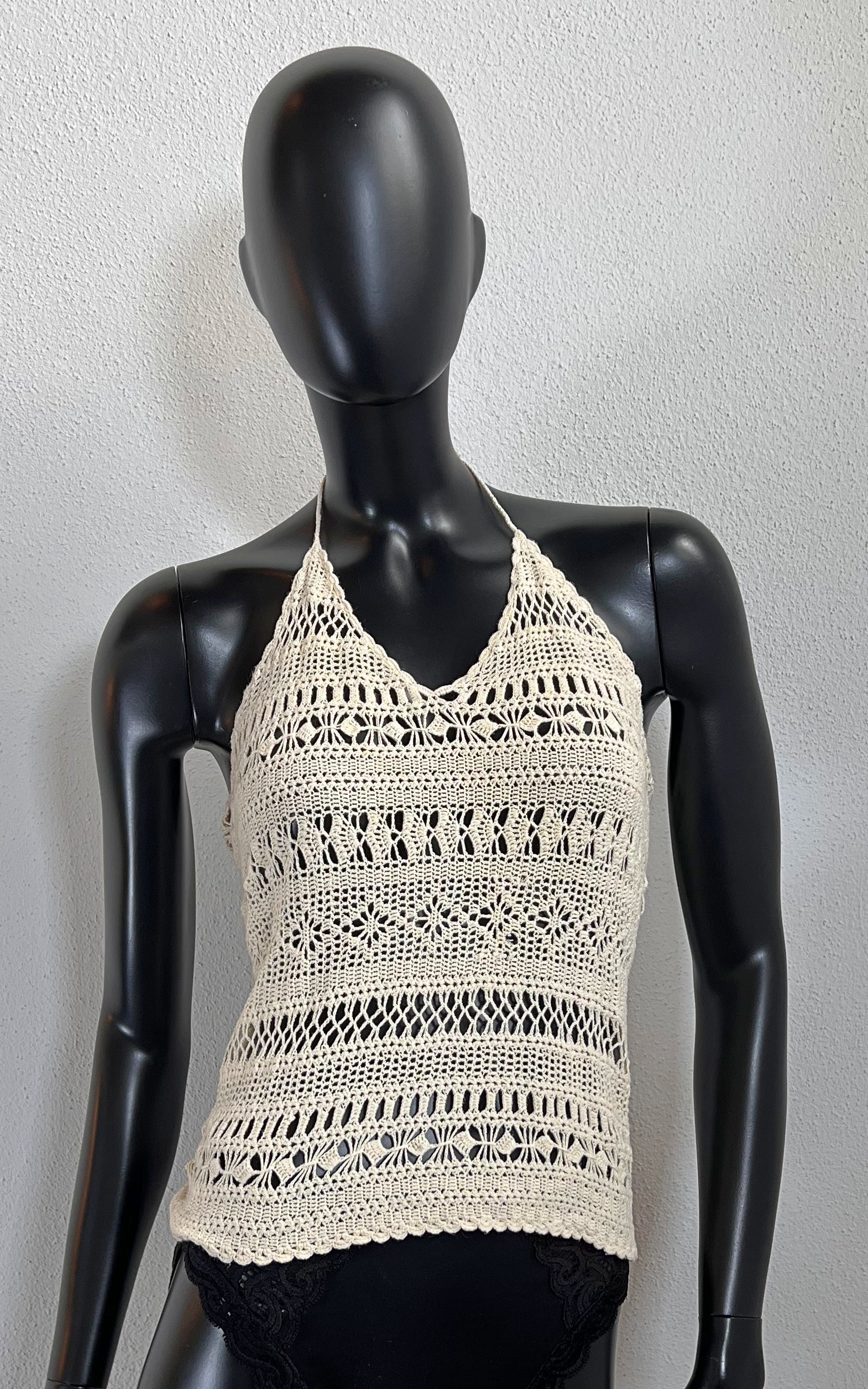Vintage Schuhmacher Silk Crochet Top