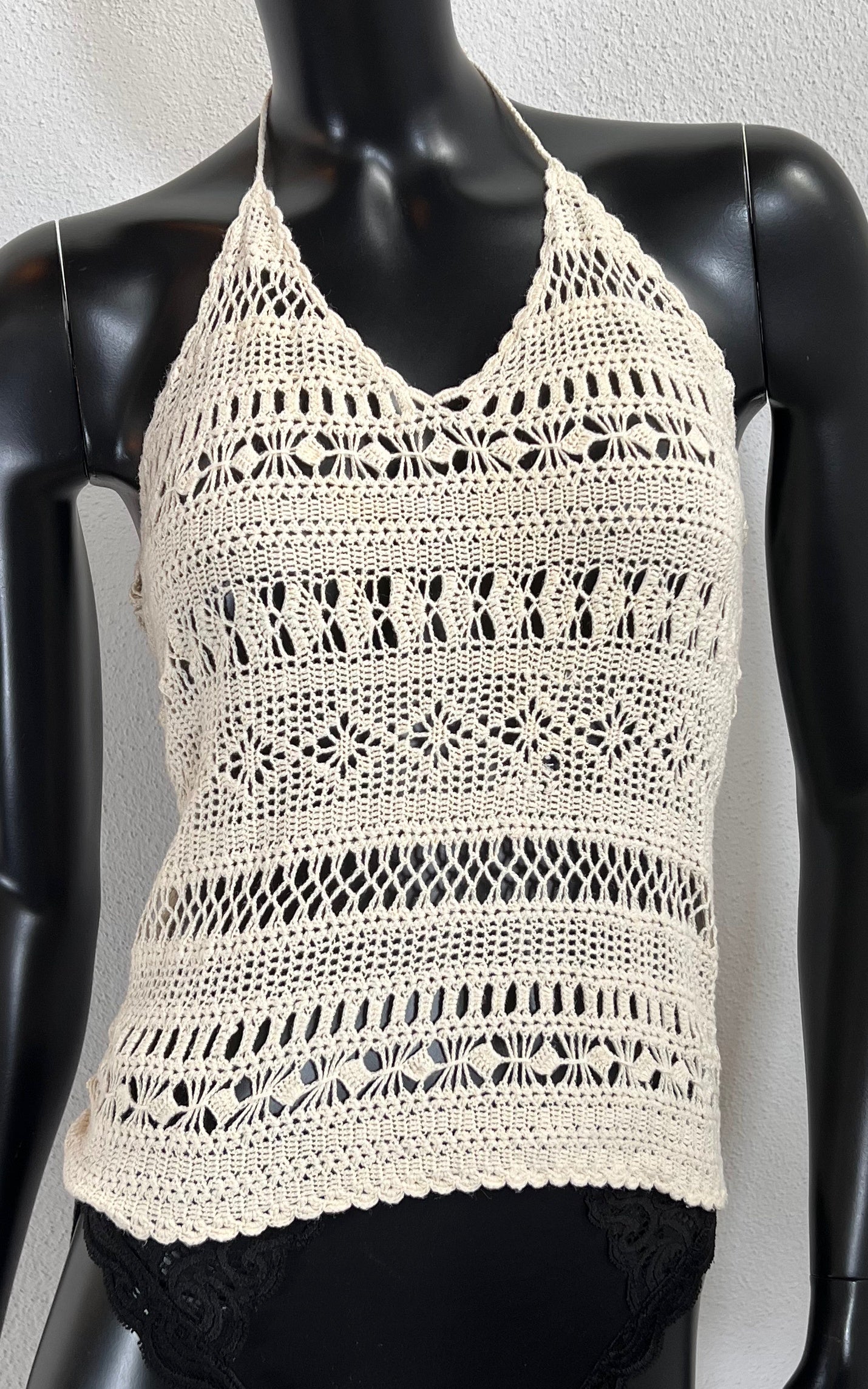 Vintage Schuhmacher Silk Crochet Top