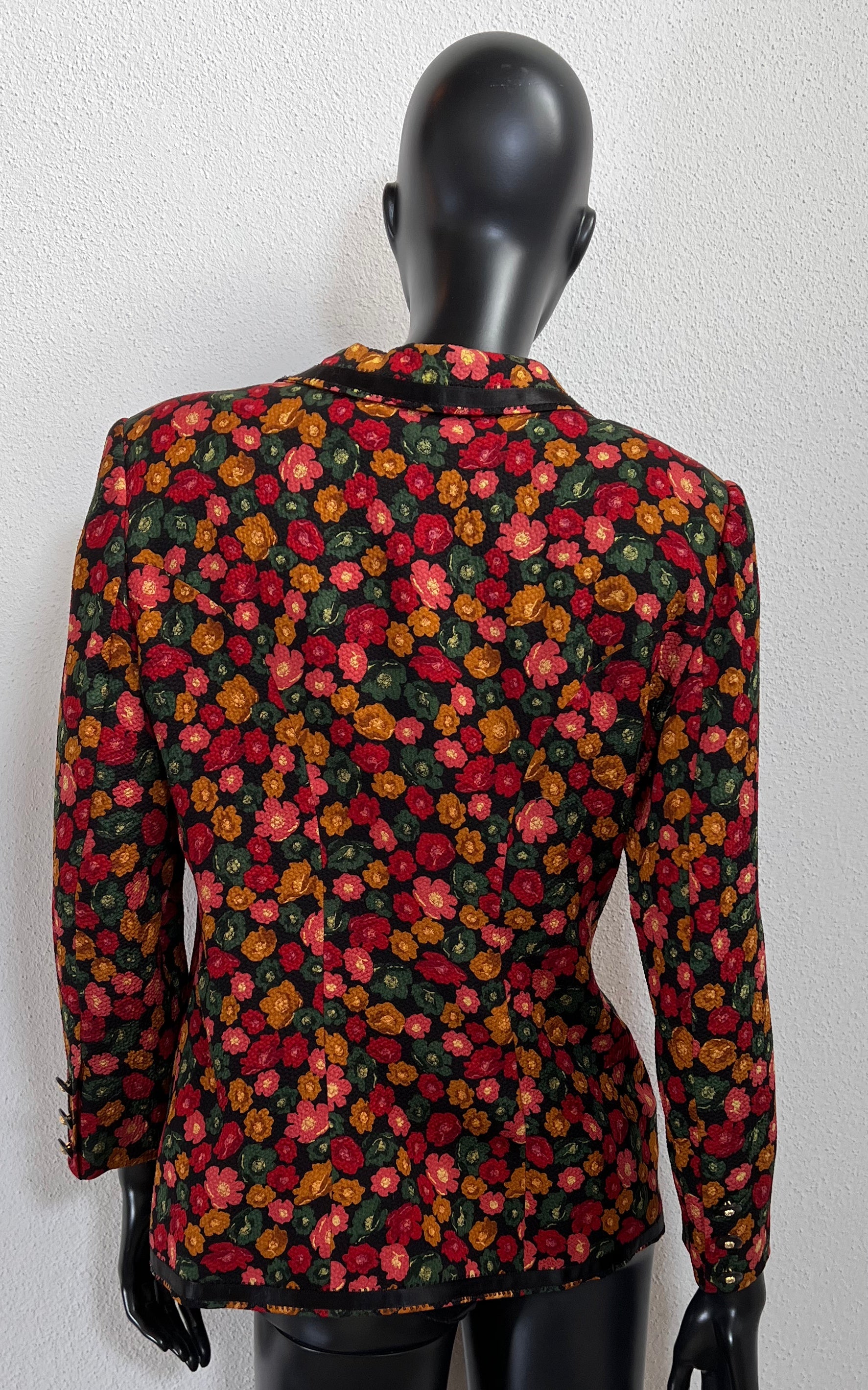 Vintage Flower Silk Blazer
