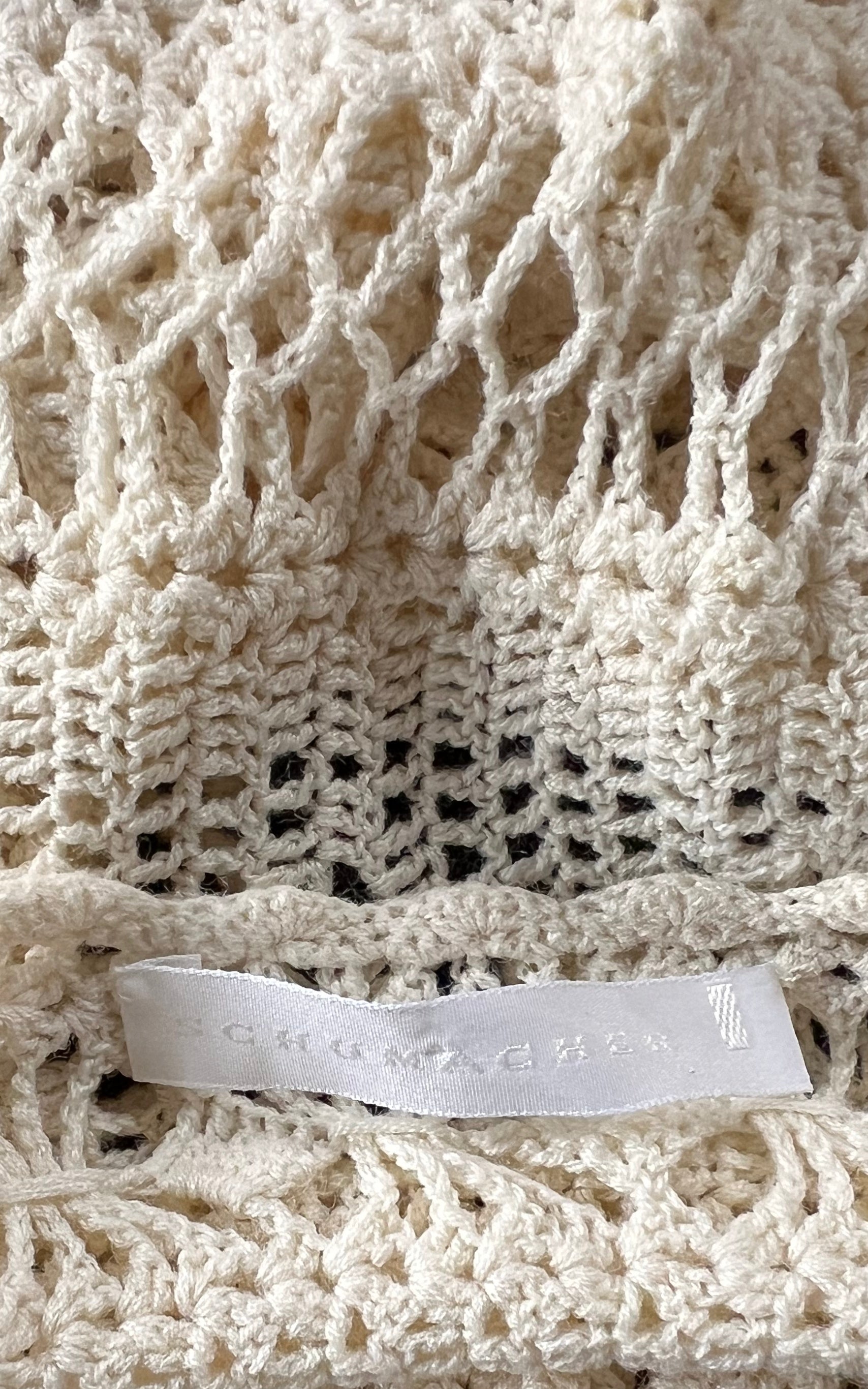 Vintage Schuhmacher Silk Crochet Top