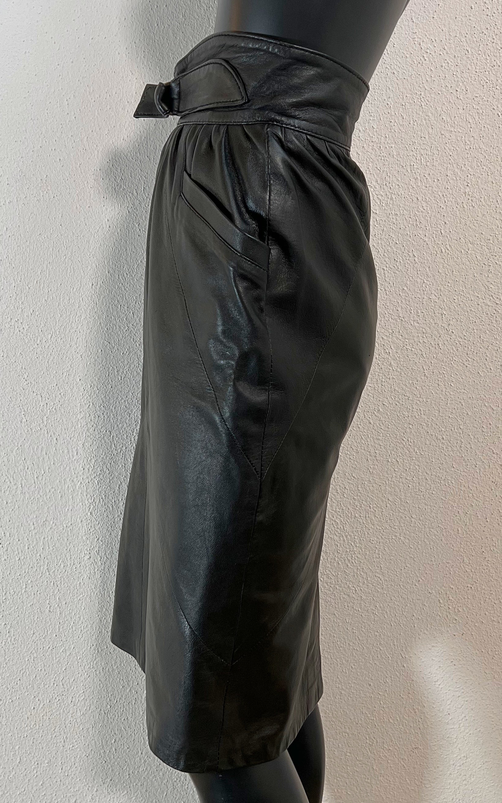 Vintage 90s Leather Skirt