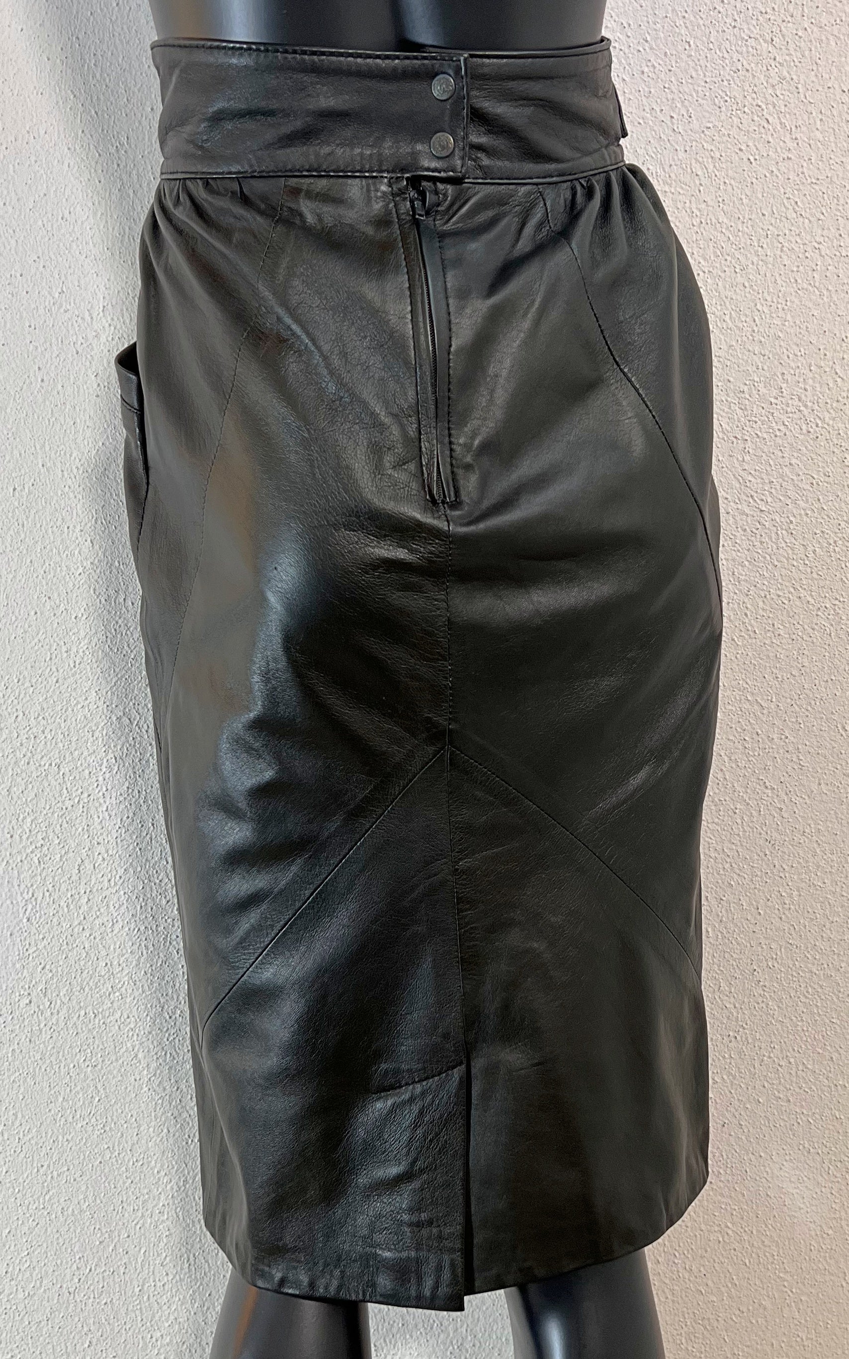 Vintage 90s Leather Skirt