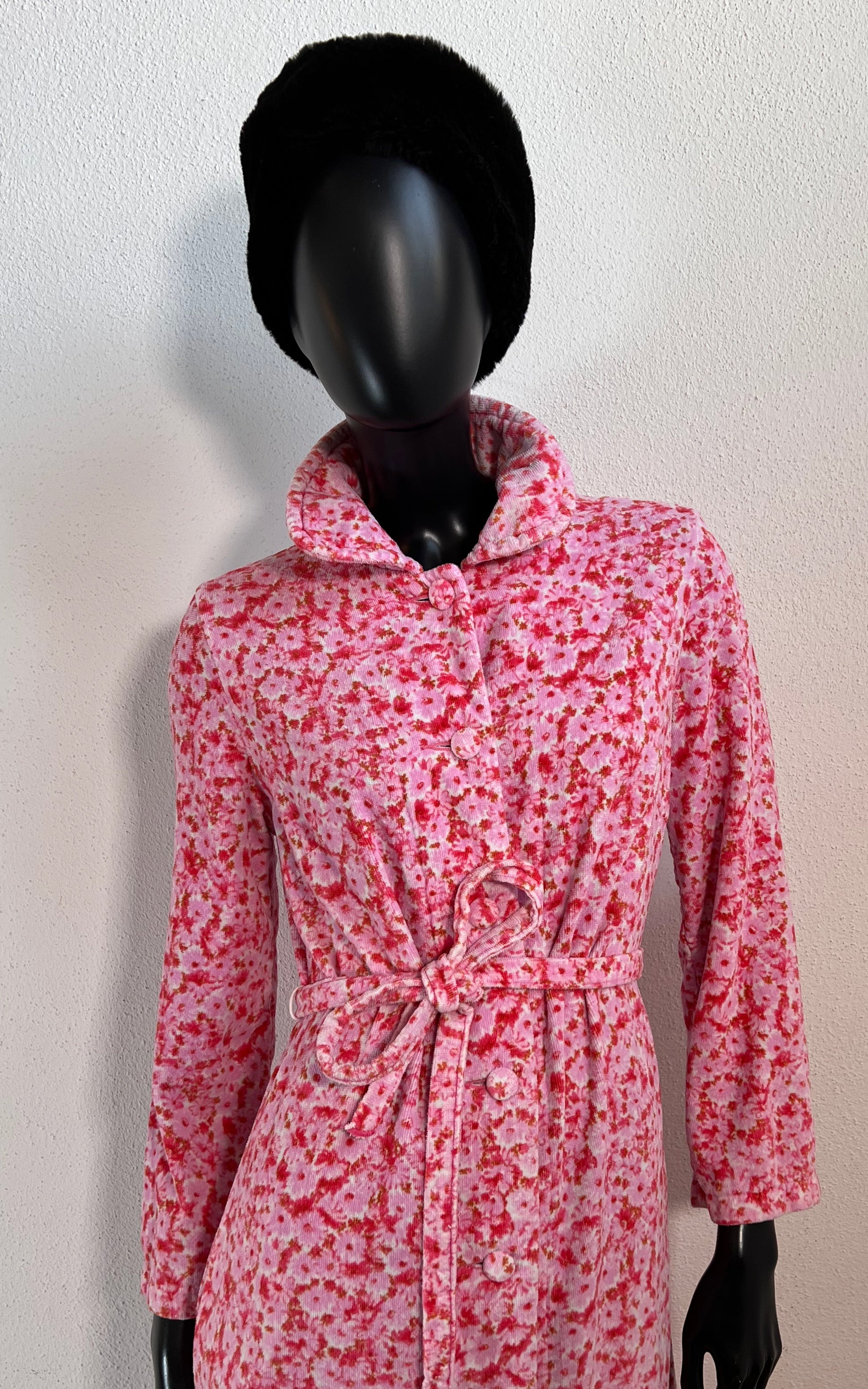 Super Cute Vintage 70s Towelling Morning Coat