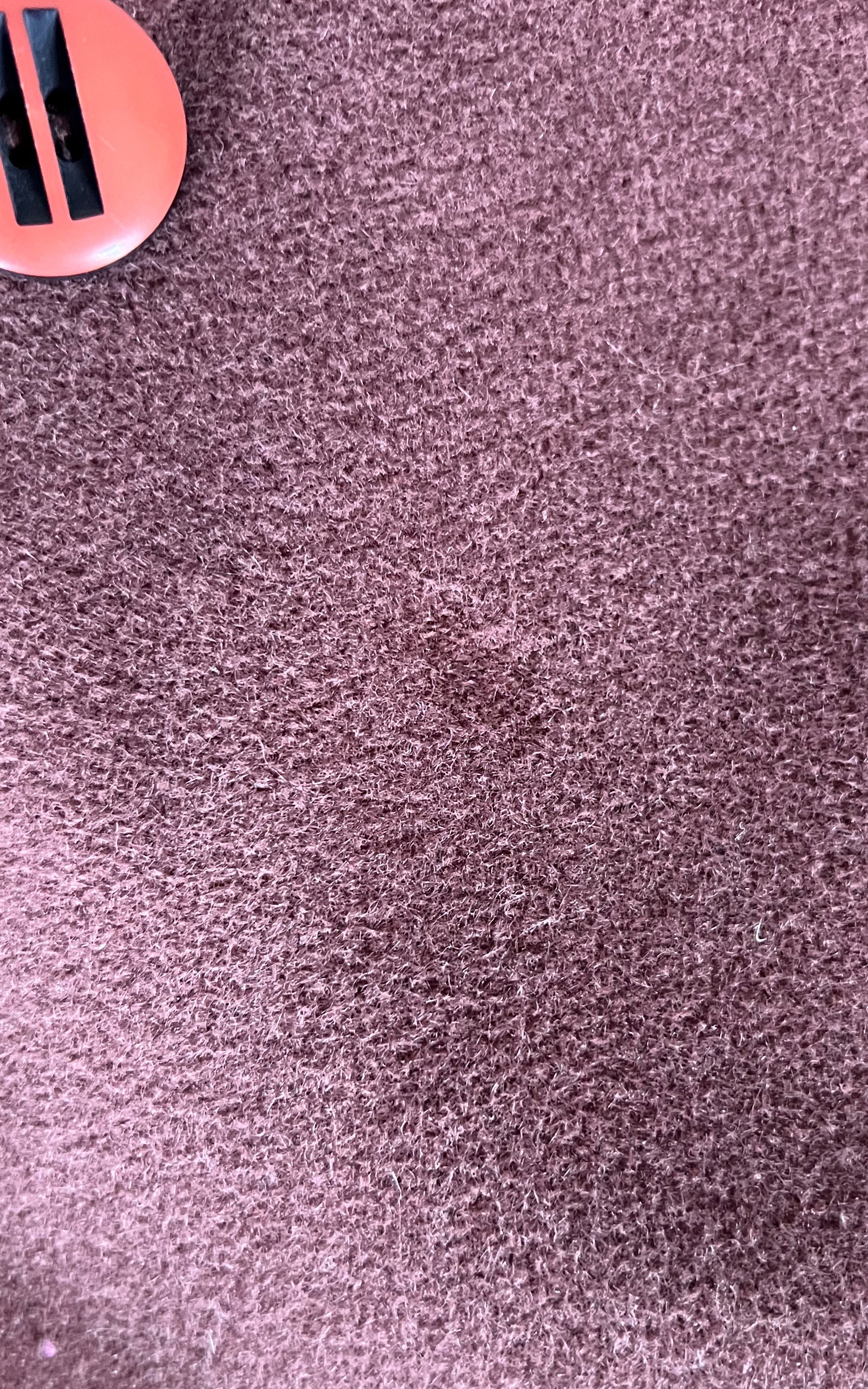 Vintage Maroon Fur Collar Angora Coat