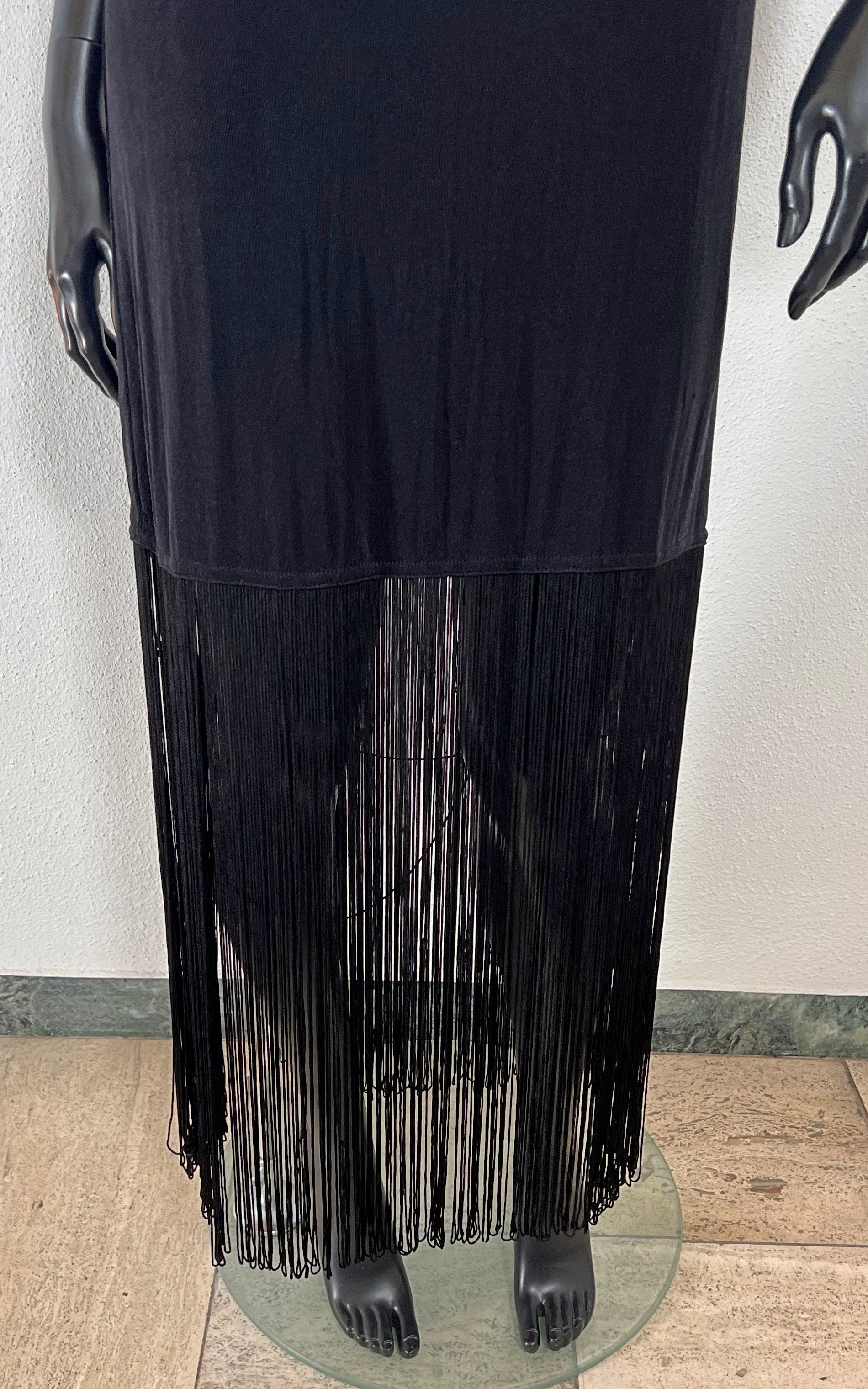 Vintage Fringed Slip Dress