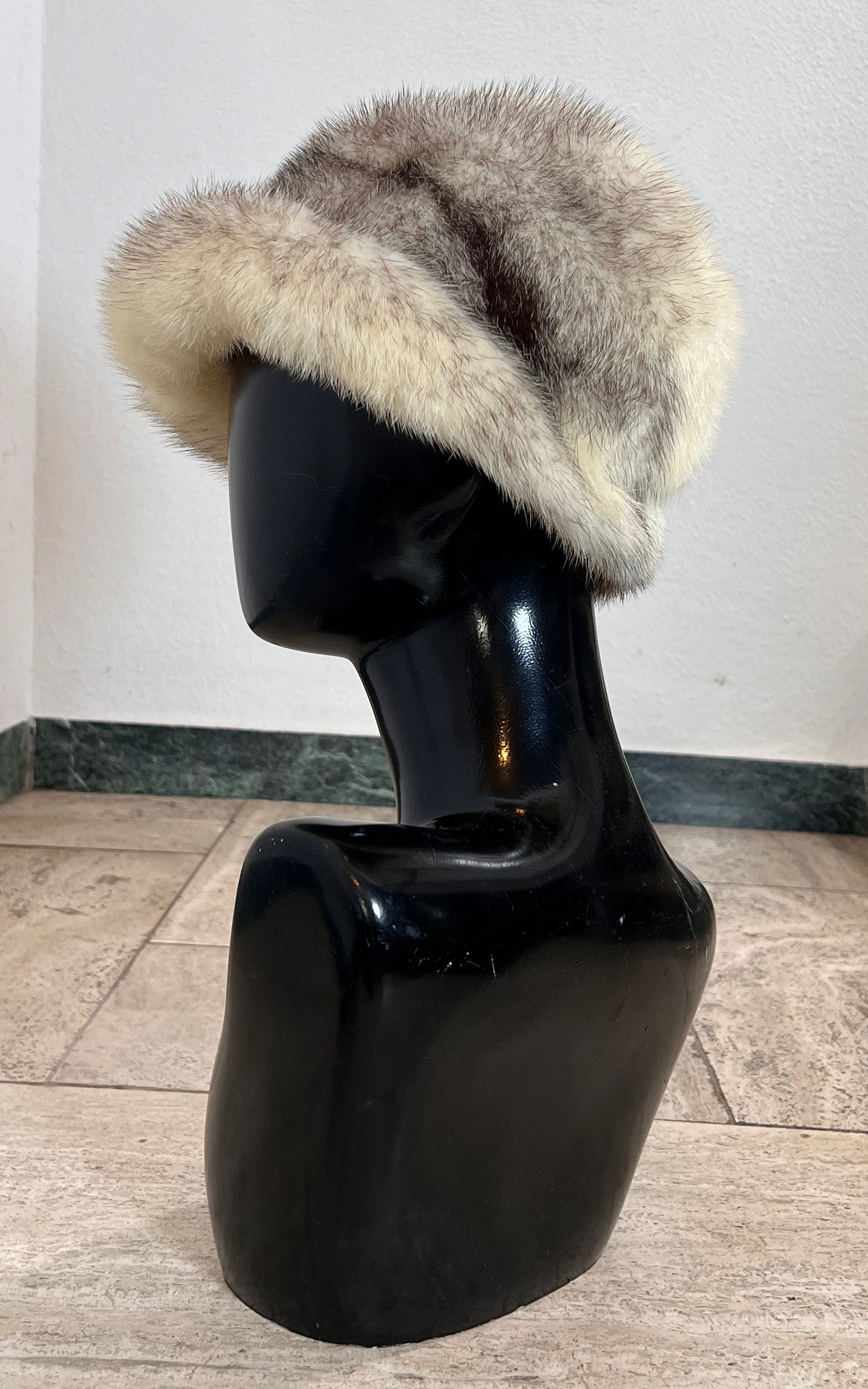 Vintage White Mink Hat