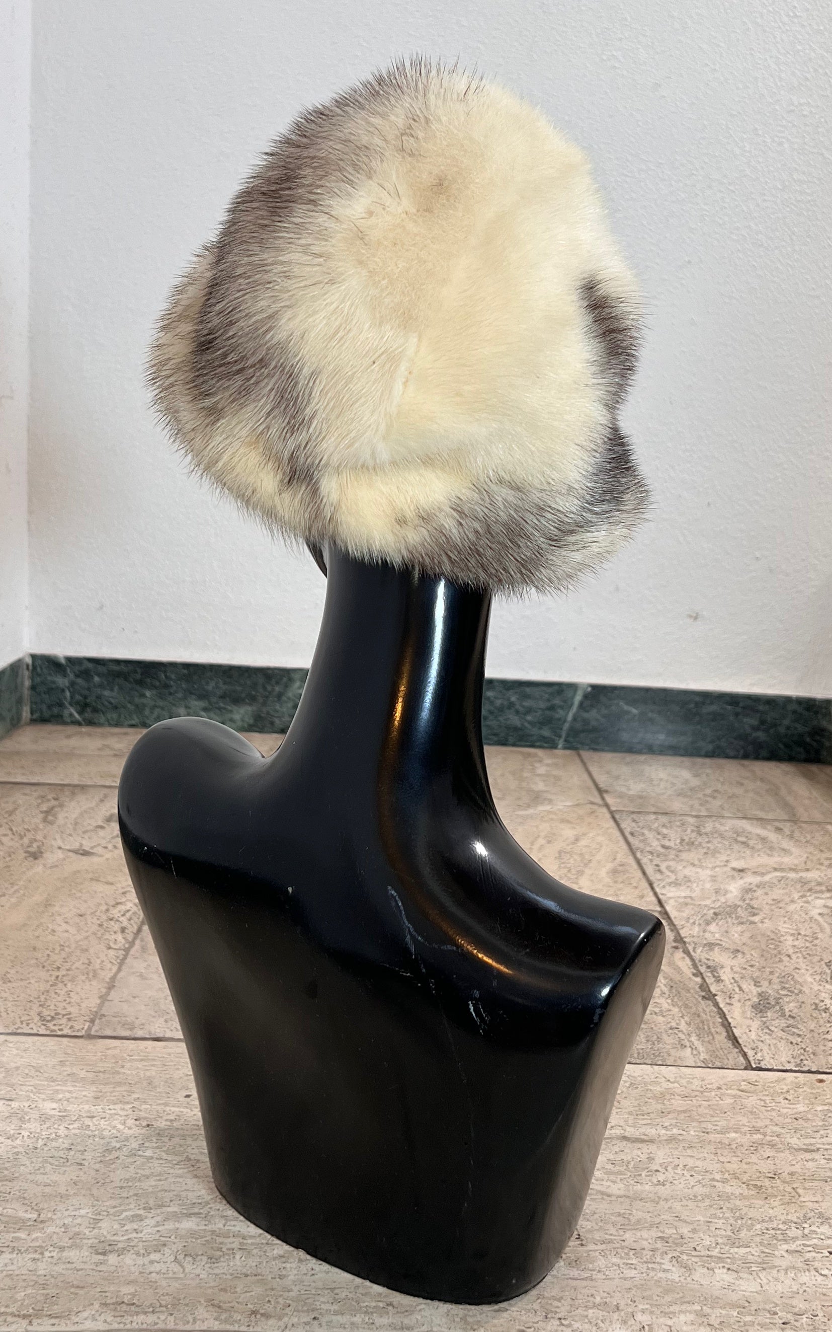 Vintage White Mink Hat