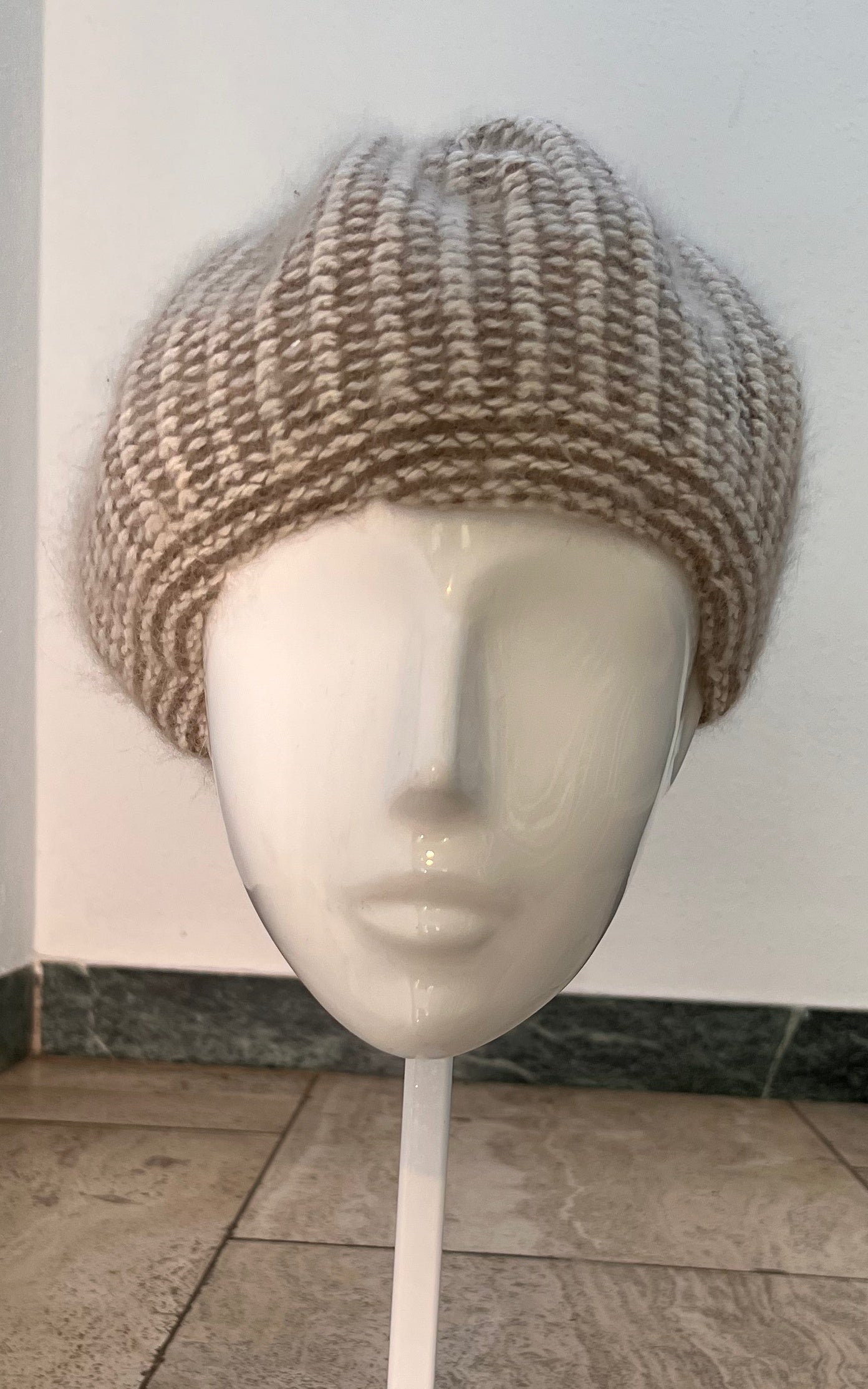 Vintage Angora Granny Hat