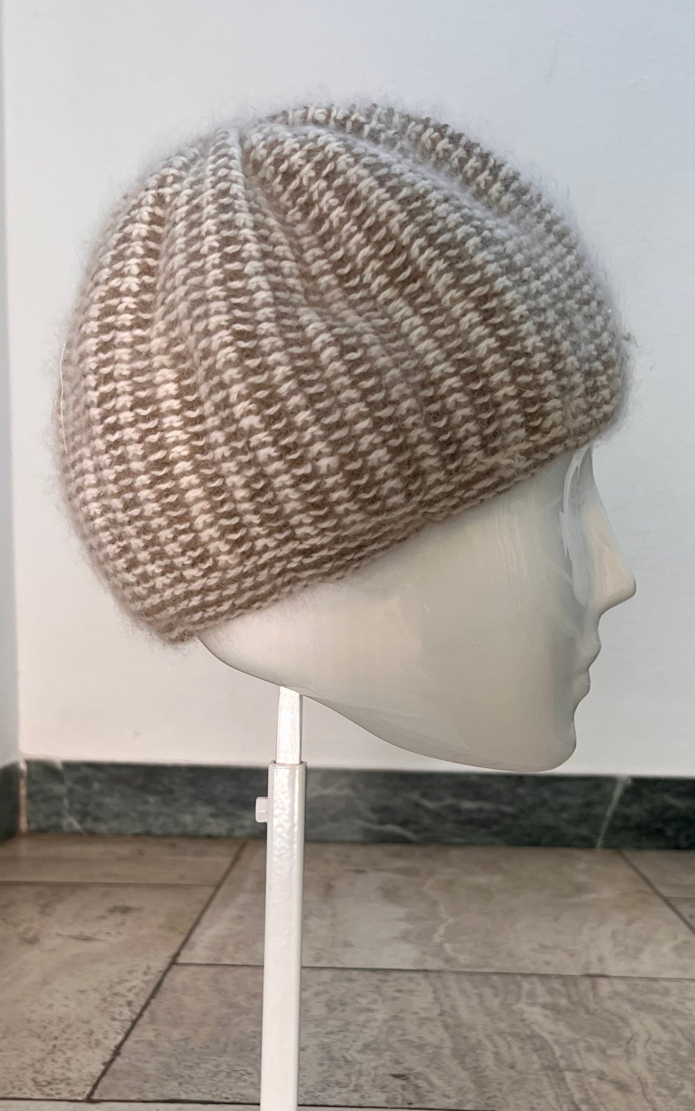 Vintage Angora Granny Hat