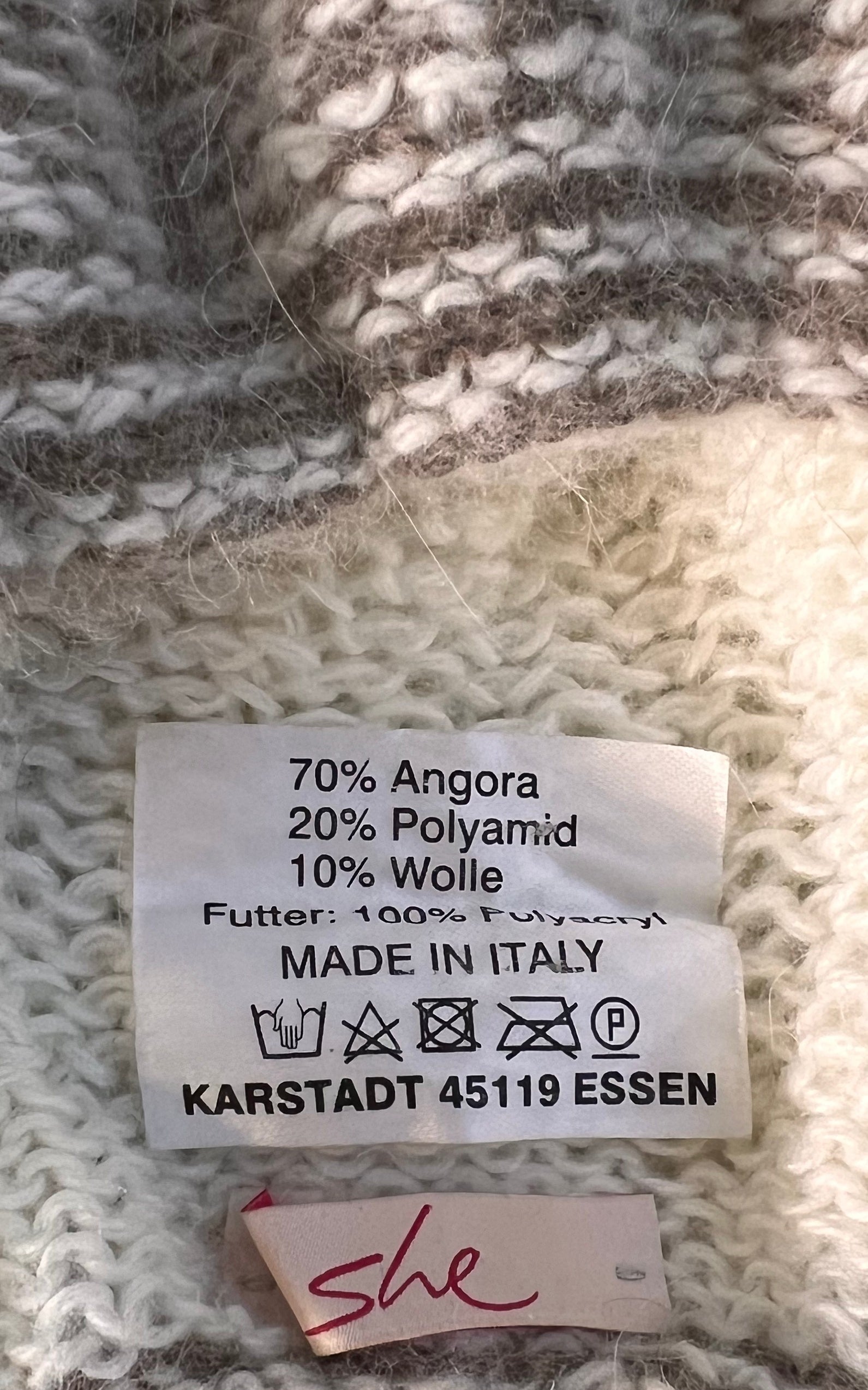 Vintage Angora Granny Hat