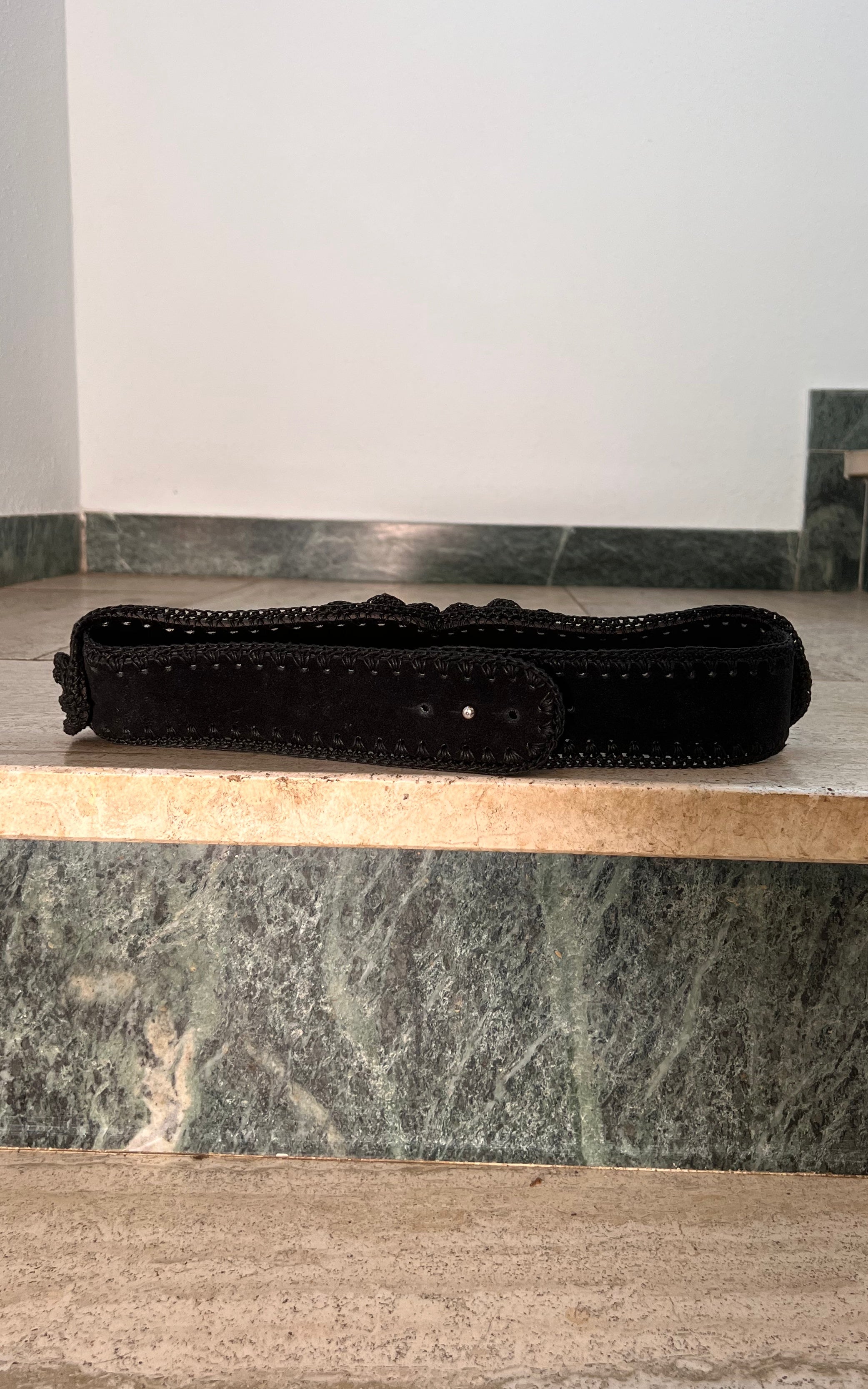 Vintage Bavarian Suede Belt