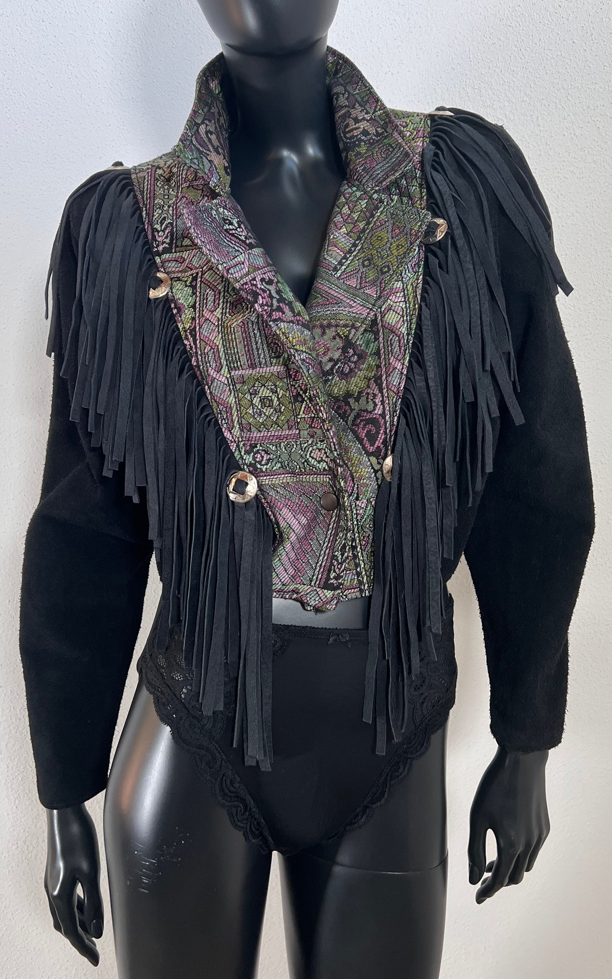 Vintage Fringed Leather Jacket