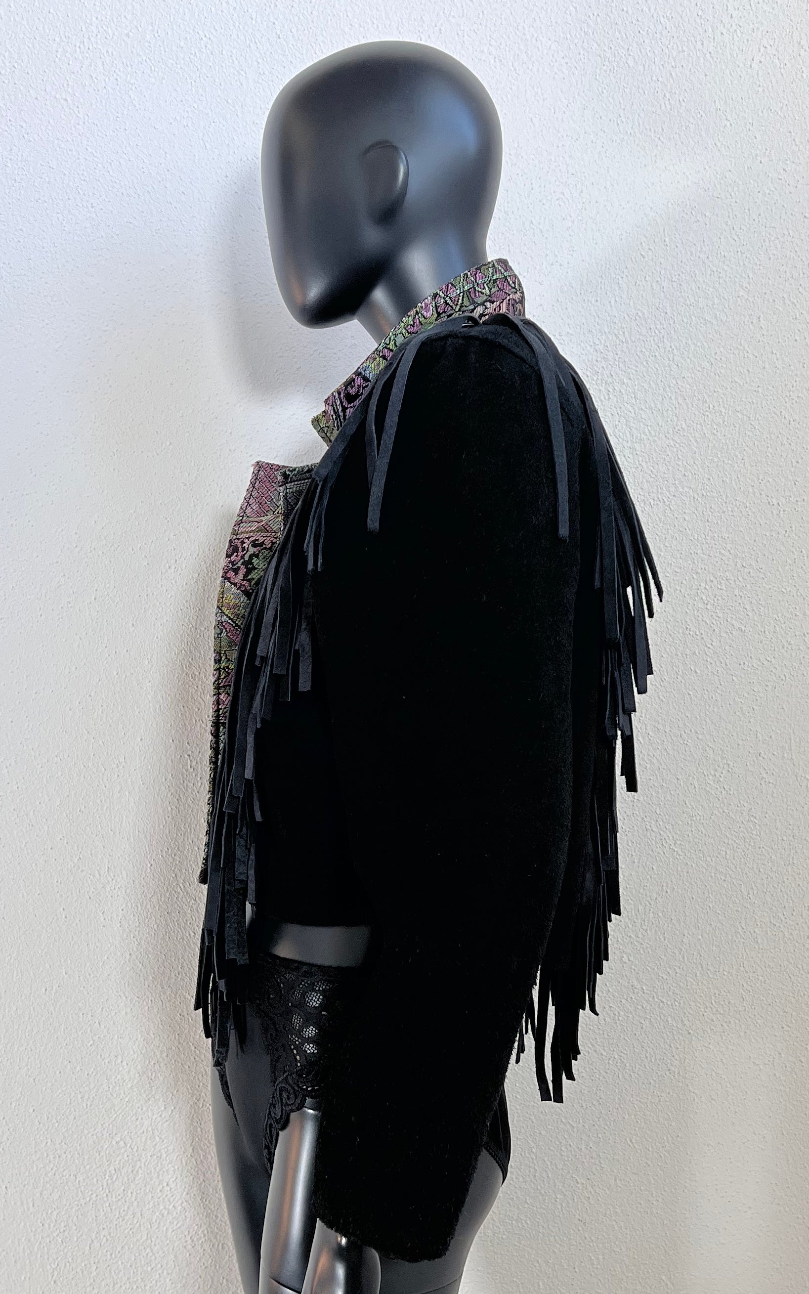 Vintage Fringed Leather Jacket