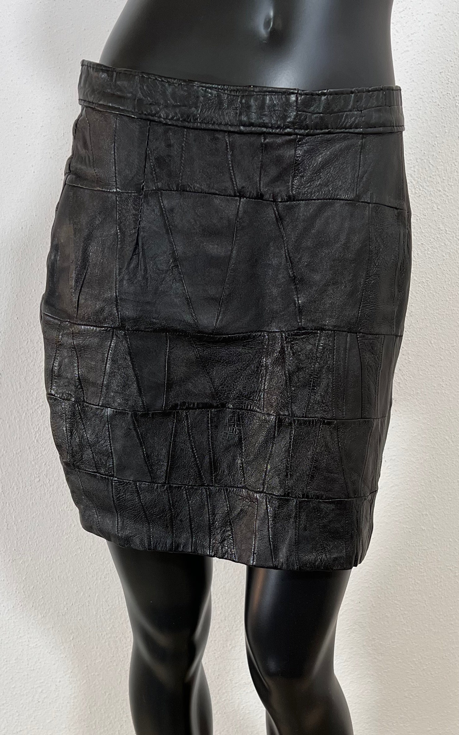 Vintage Leather Mini Skirt