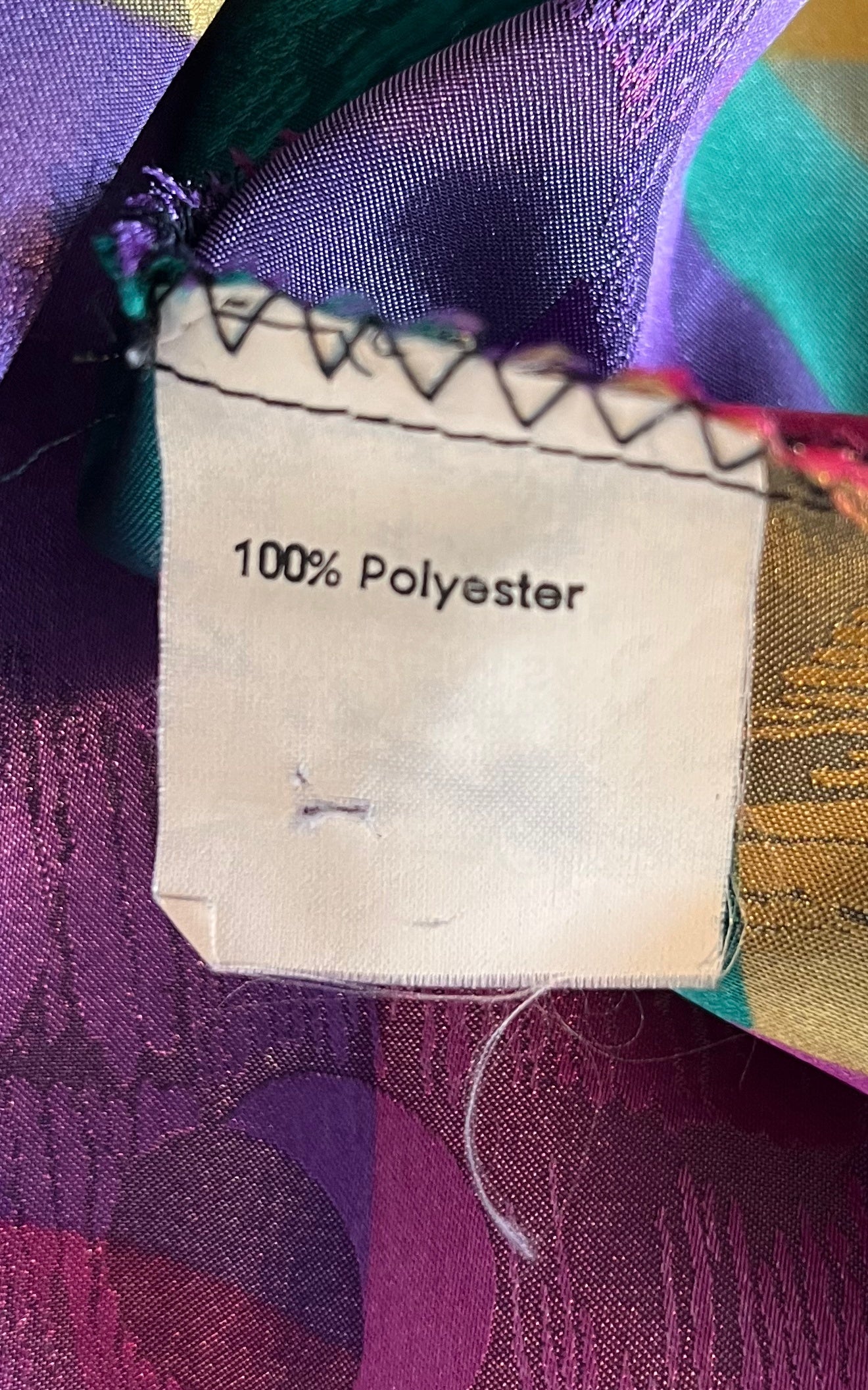 Vintage 90s Crazy Pattern Blouse