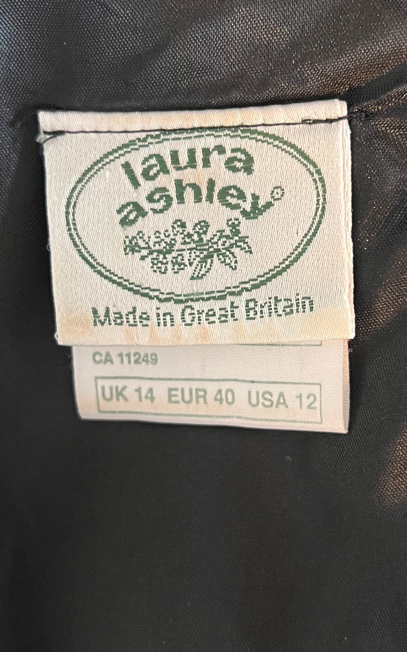 Vintage Laura Ashley Festive Taft Dress