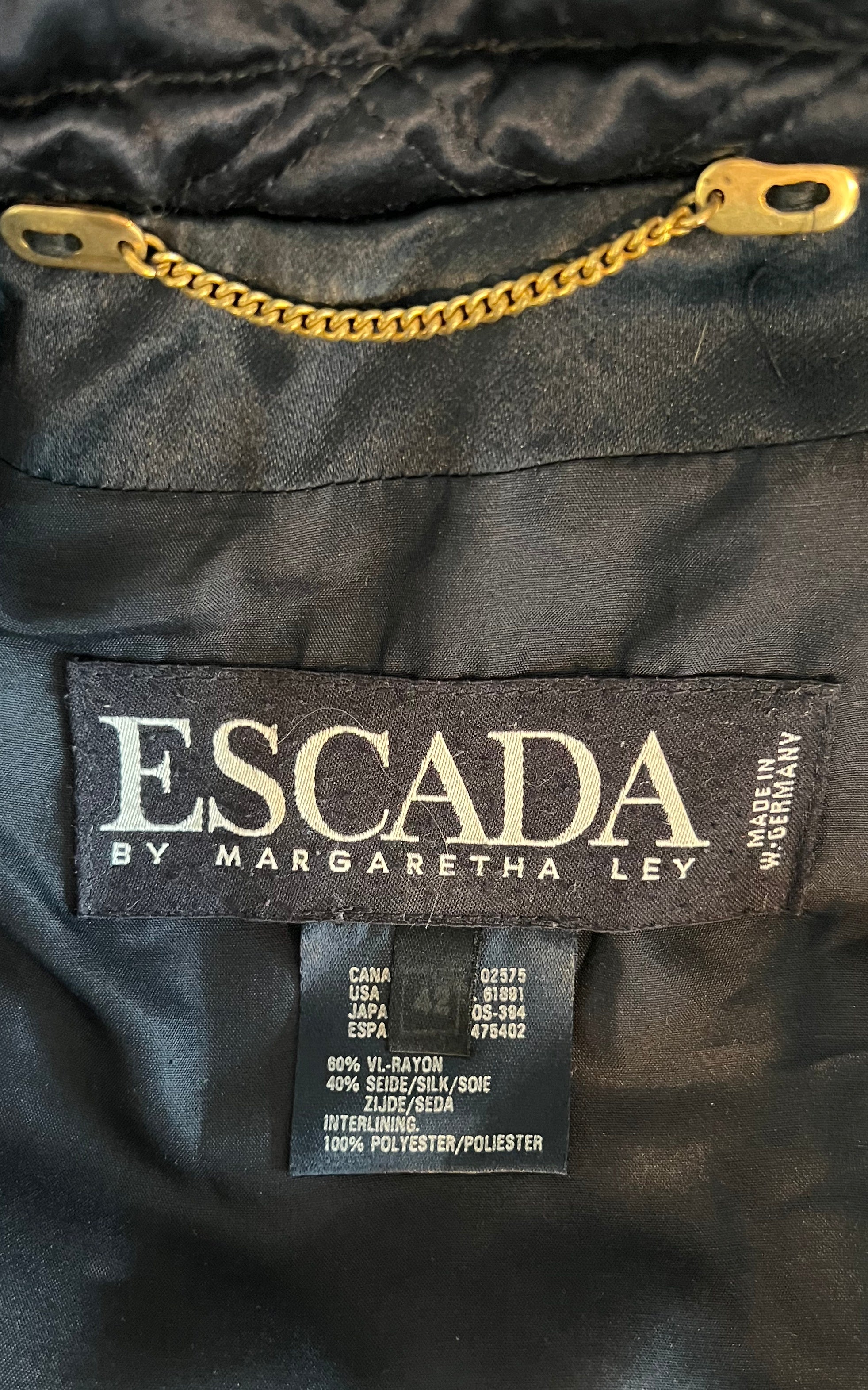 Iconic 90s Escada Silk Puffer Jacket