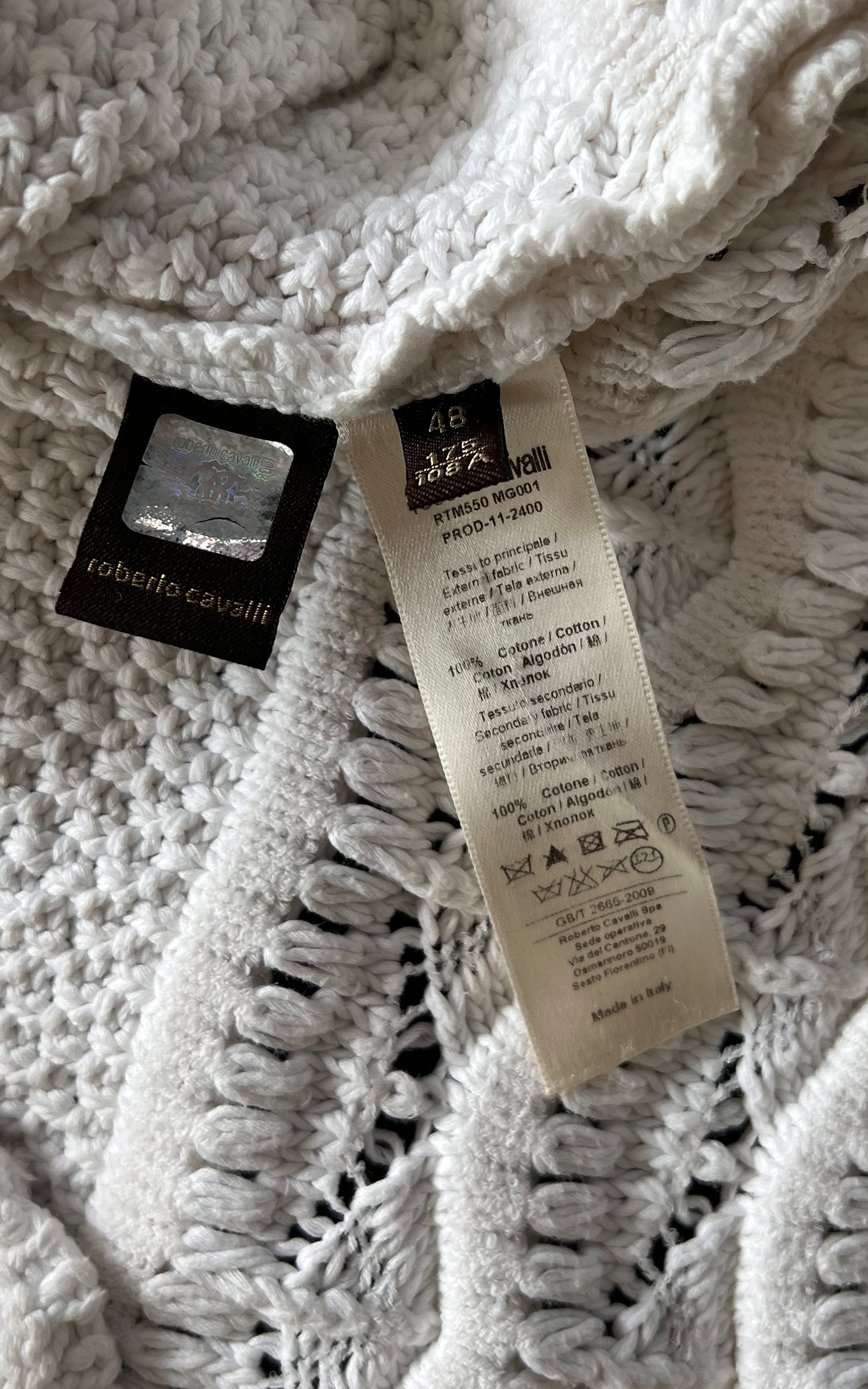 Vintage Roberto Cavalli Crochet Dress