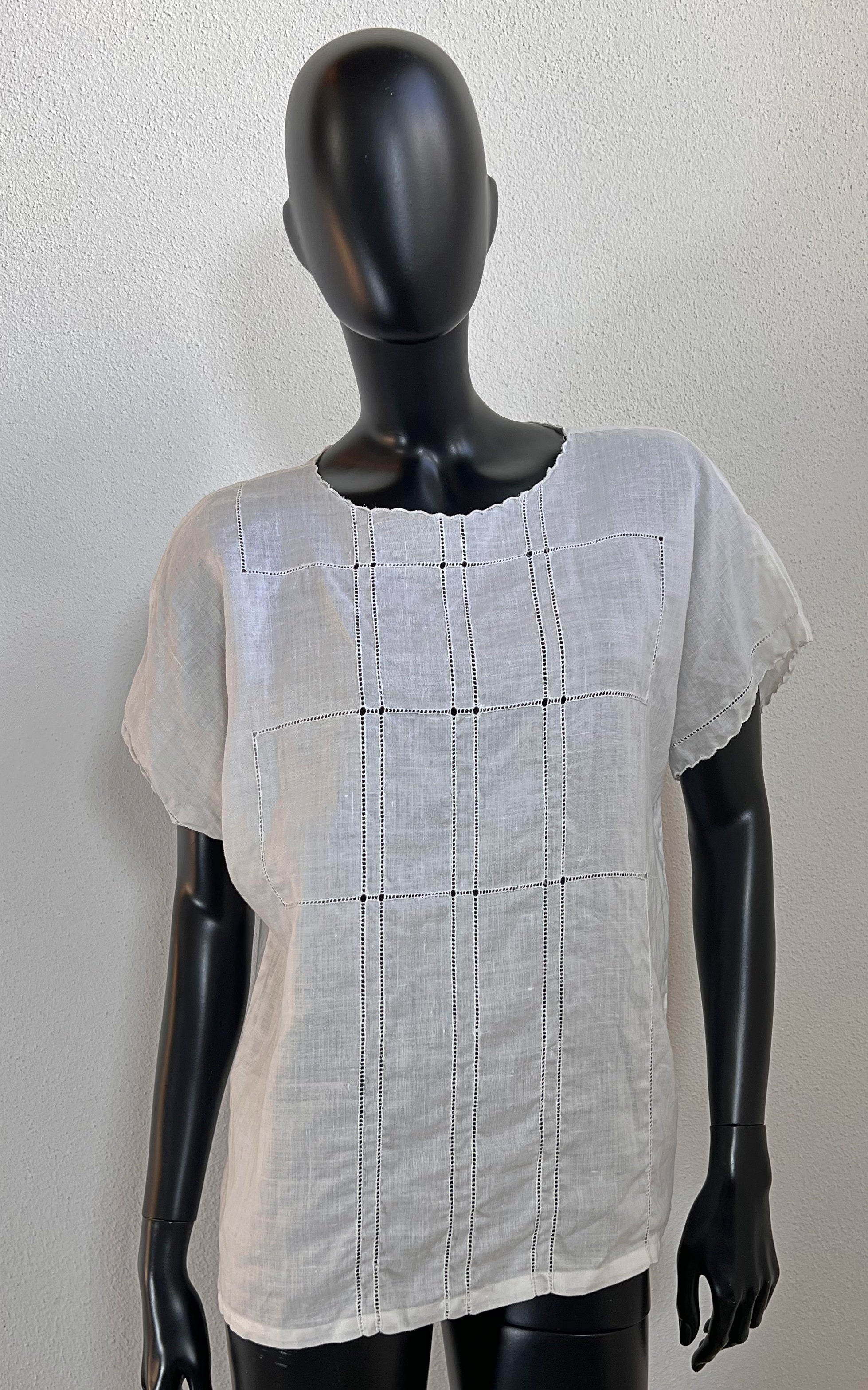 Top in lino vintage anni '70