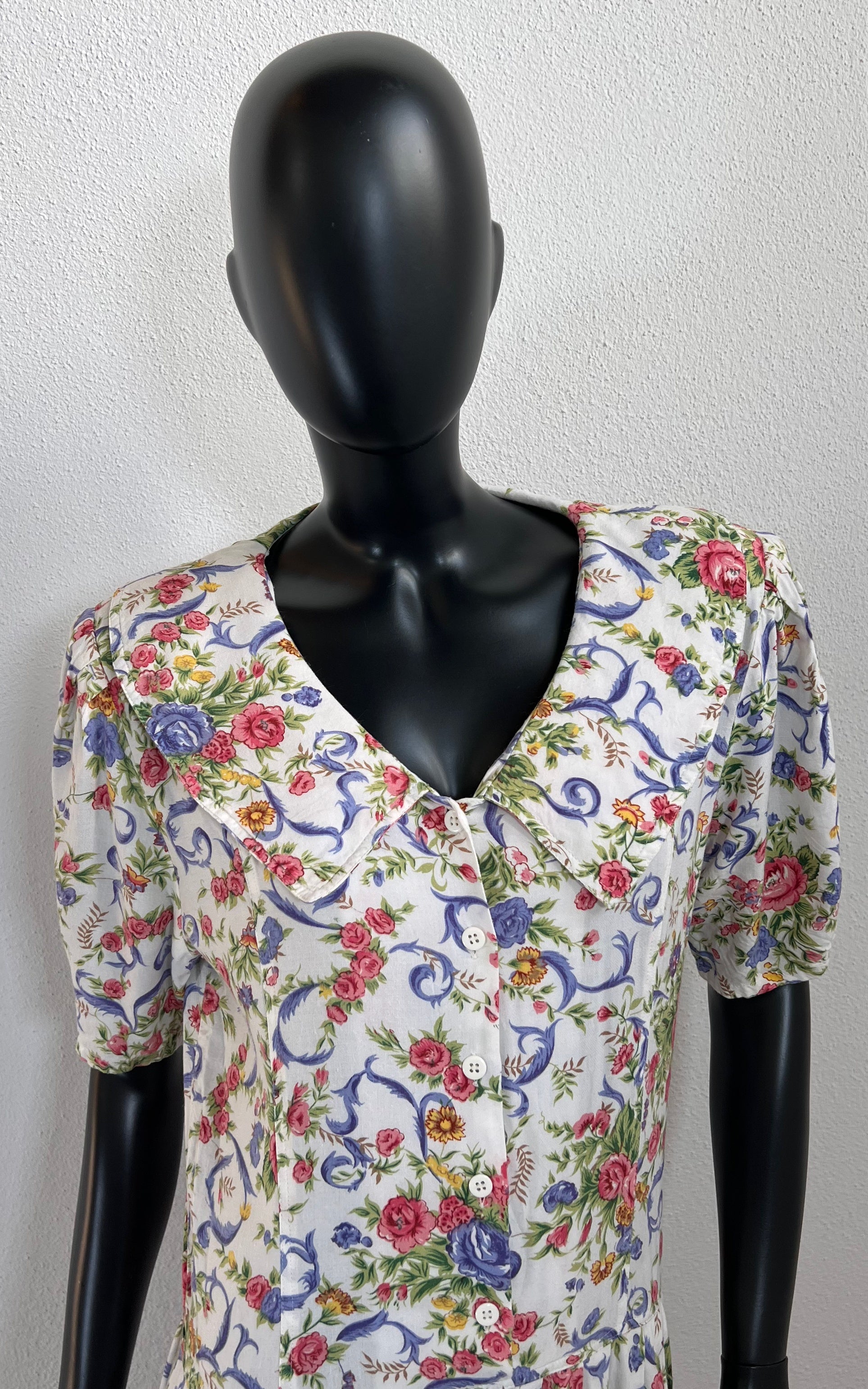 Vintage 90s Big Collar Dress