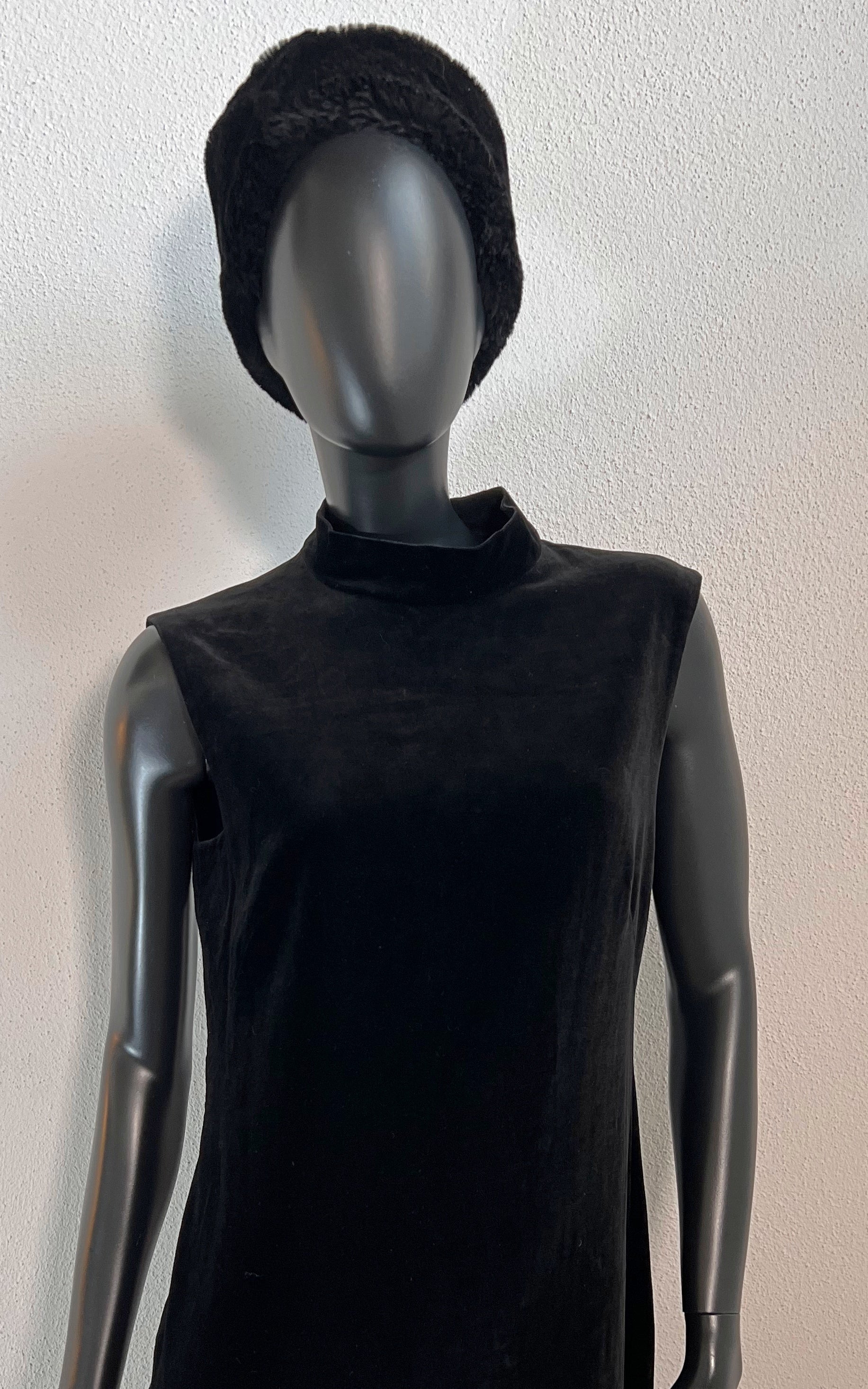 Vintage Silk Velvet Maxi Dress