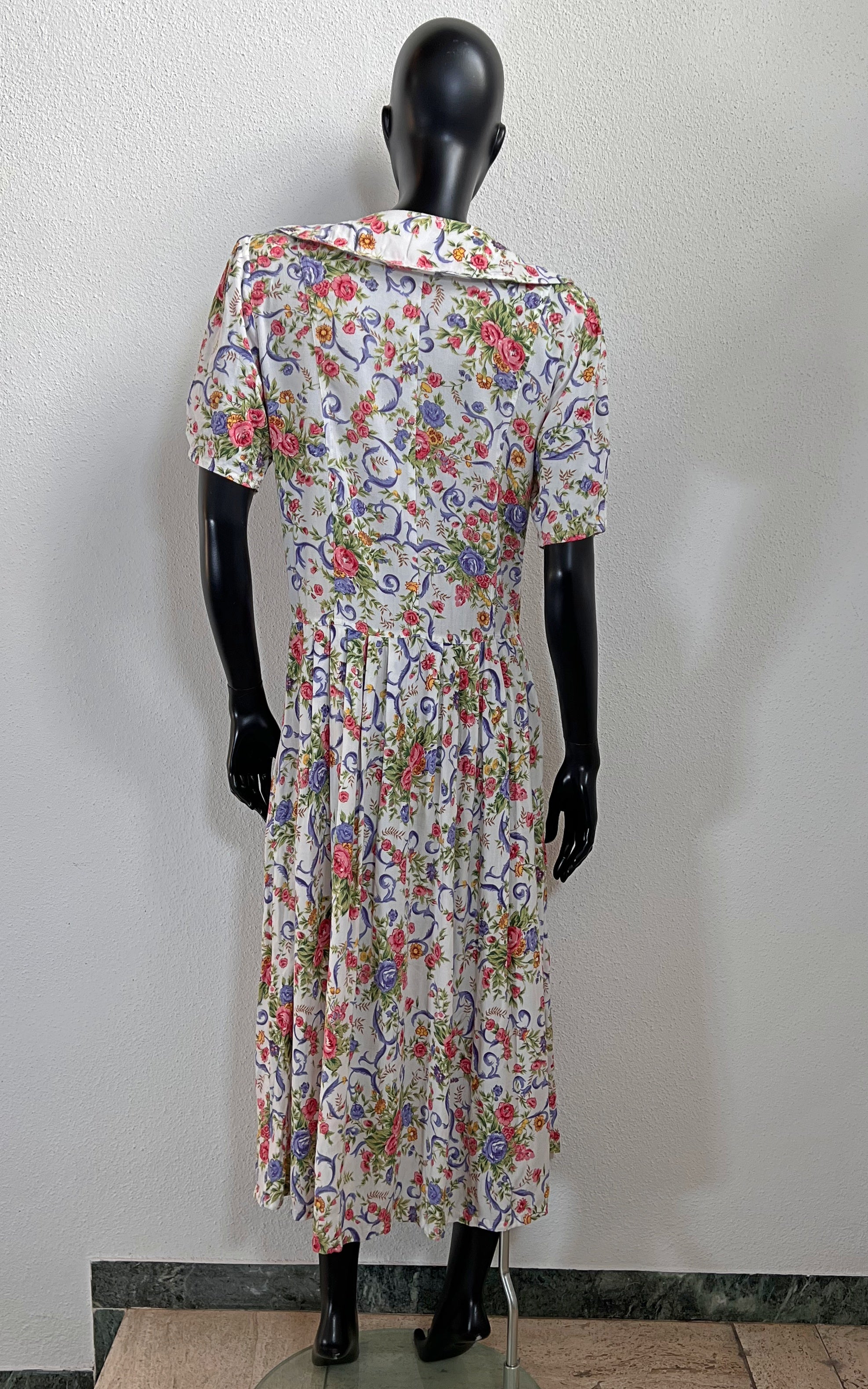 Vintage 90s Big Collar Dress
