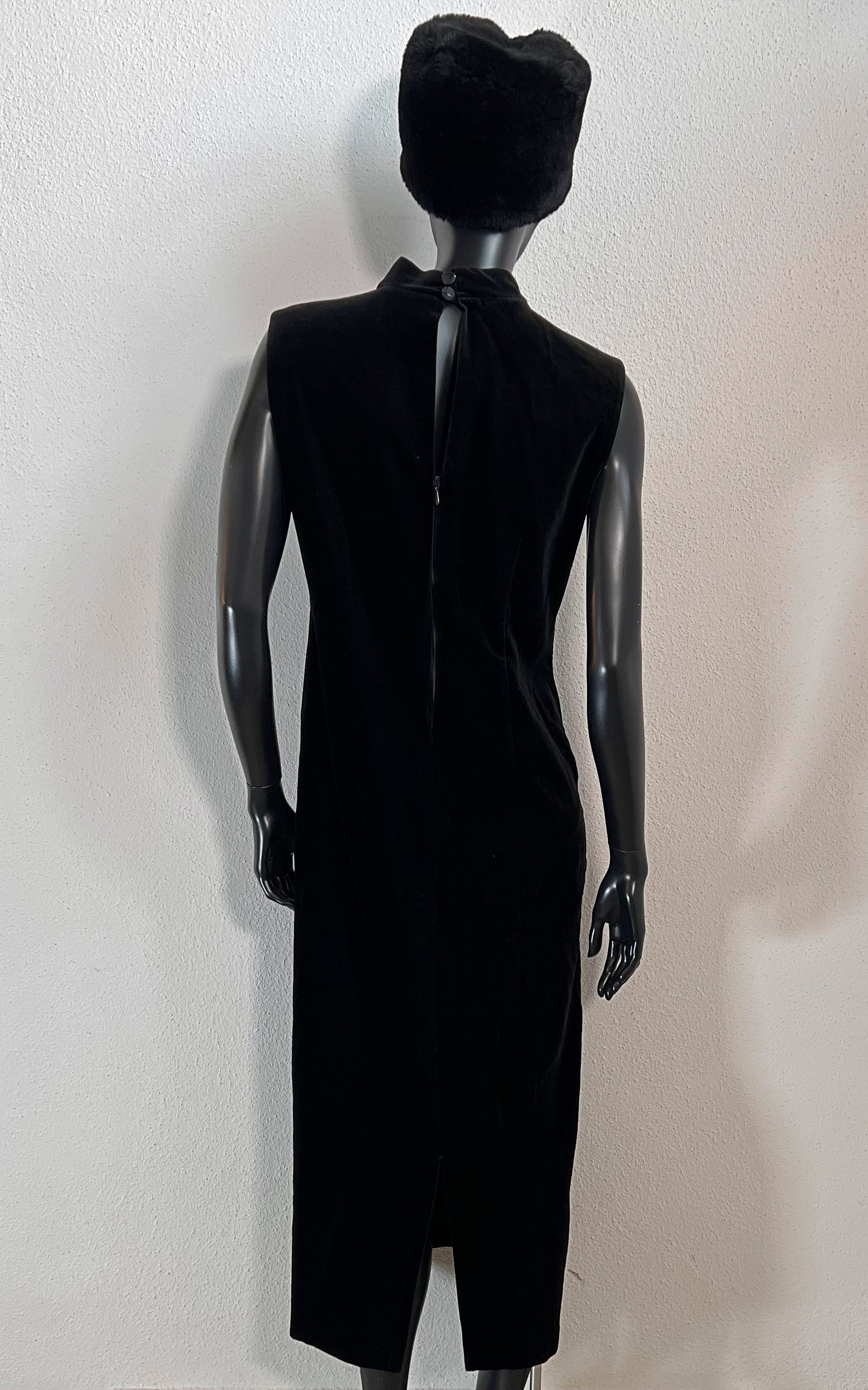 Vintage Silk Velvet Maxi Dress
