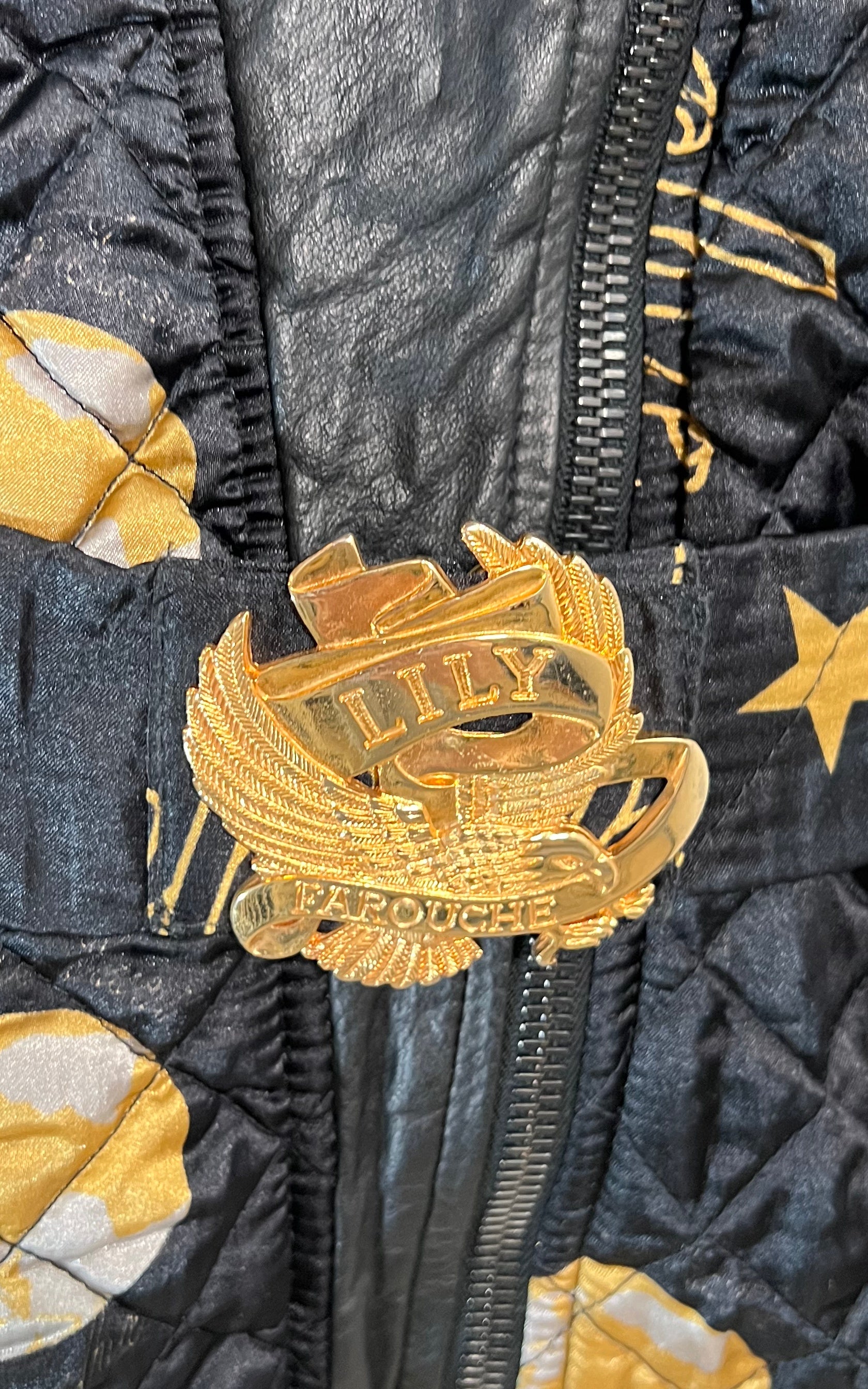 Vintage 90s Lily Farouche Save the Earth Puffer Jacket