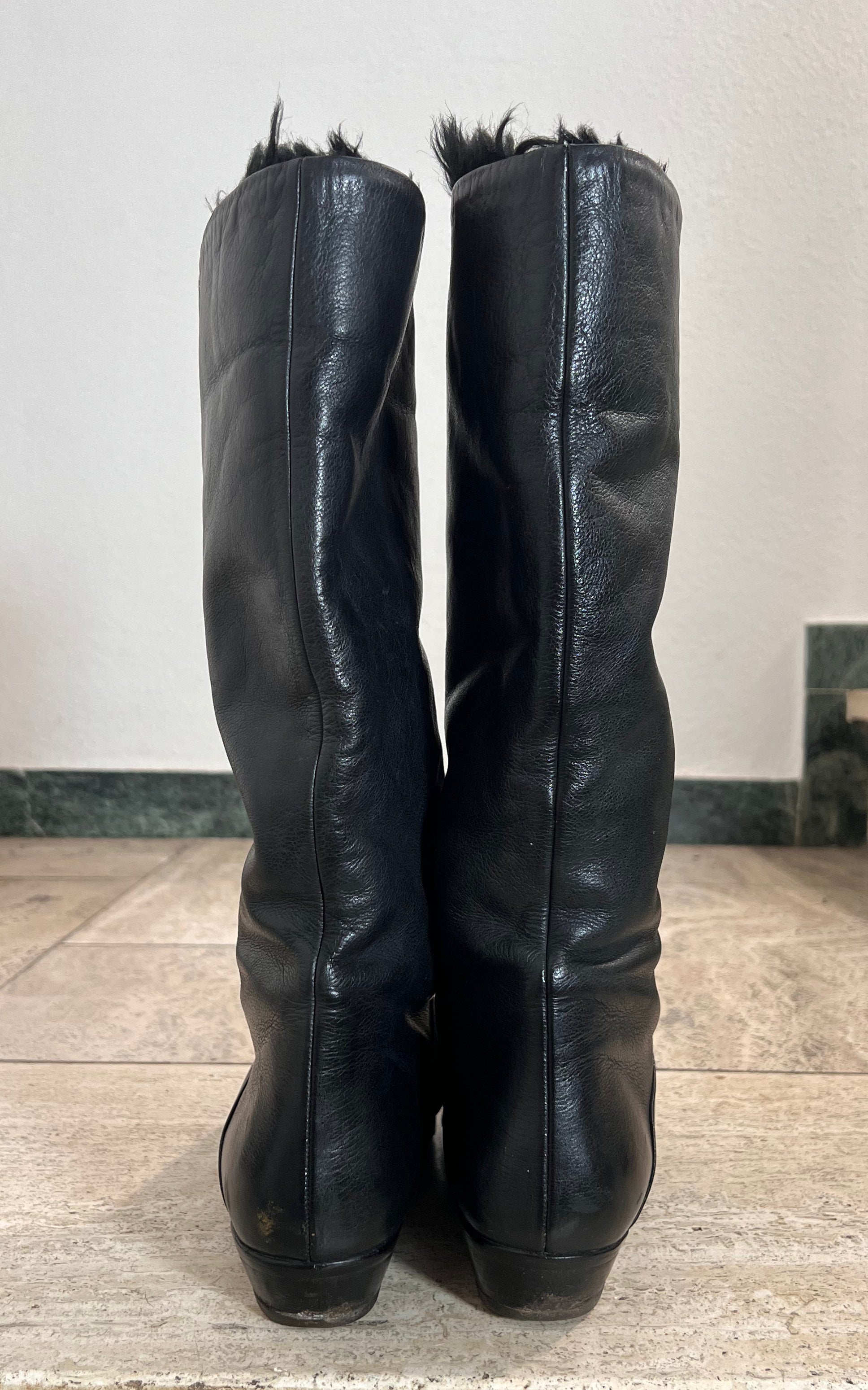 Vintage Salamander Sherpa Boots 39