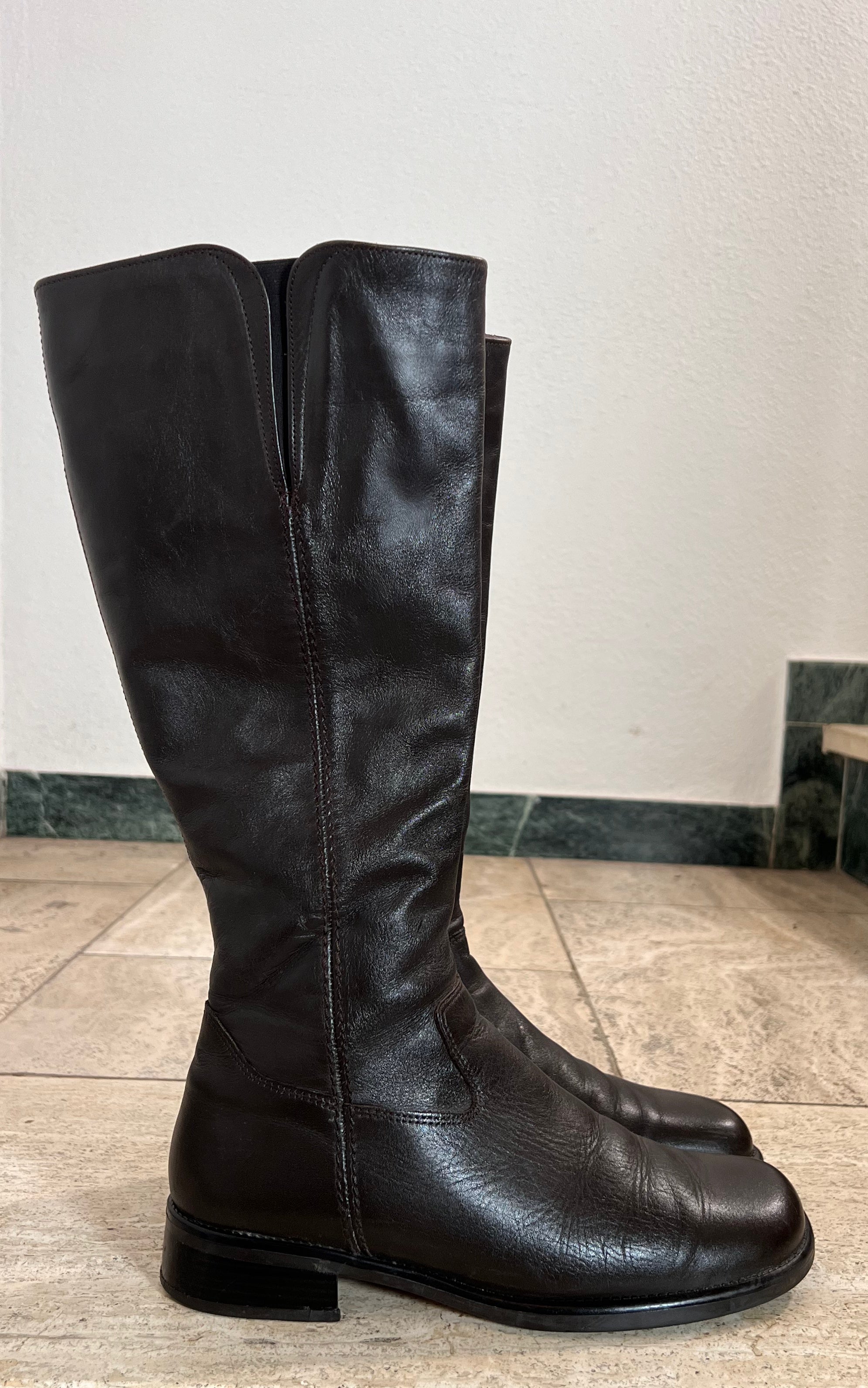 Vintage Gabor Boots Darkbrown 39