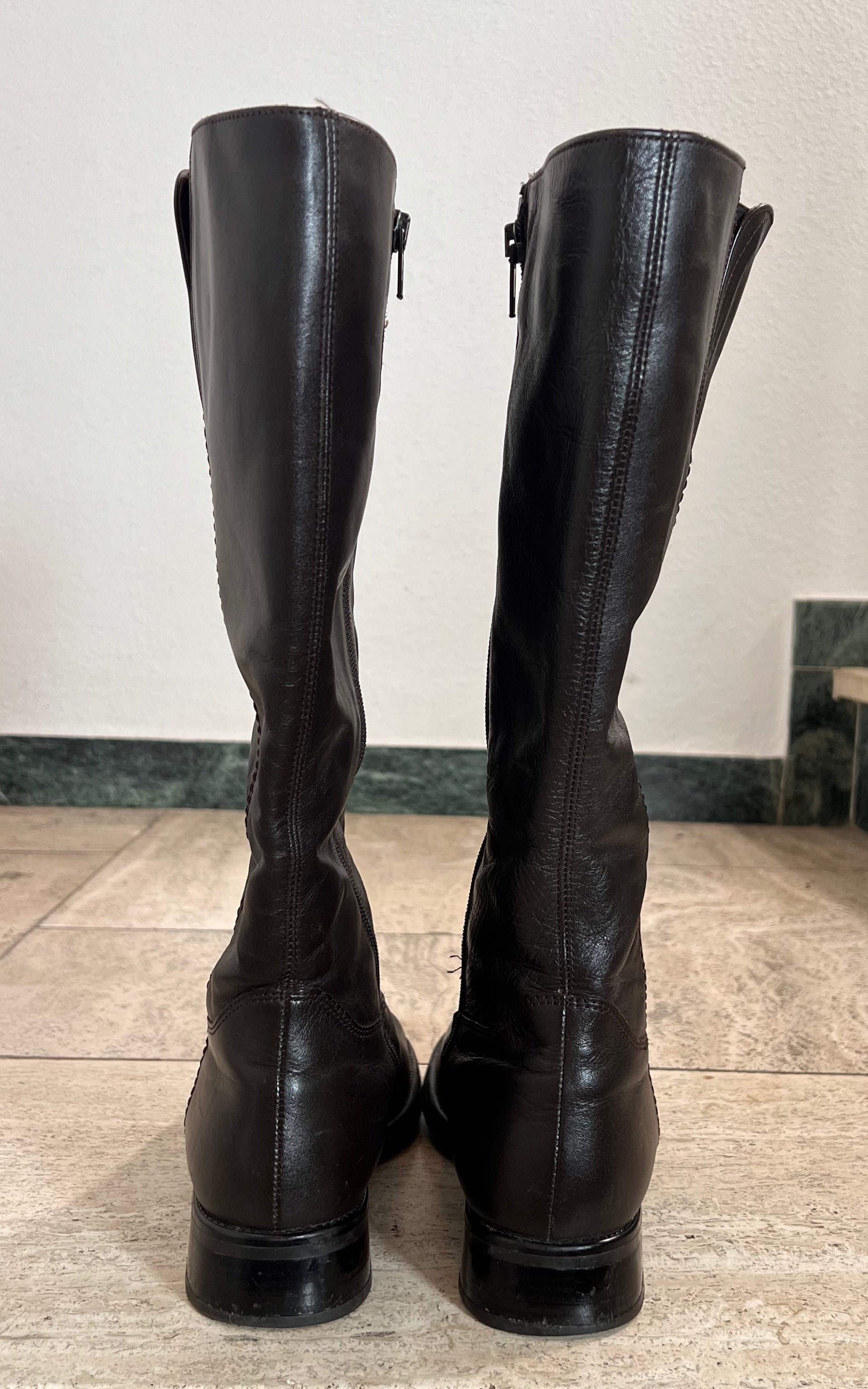 Vintage Gabor Boots Darkbrown 39