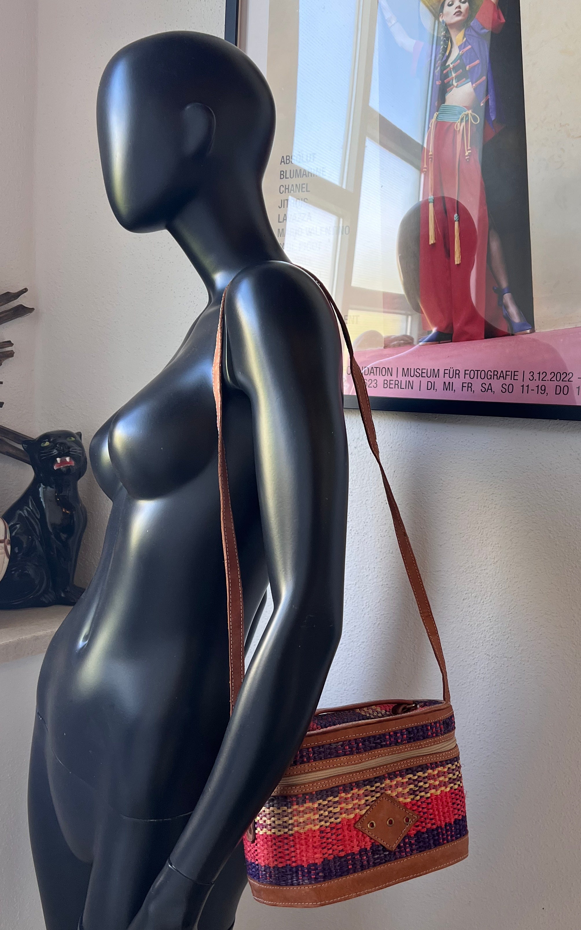 Vintage Handmade Basket Box Bag