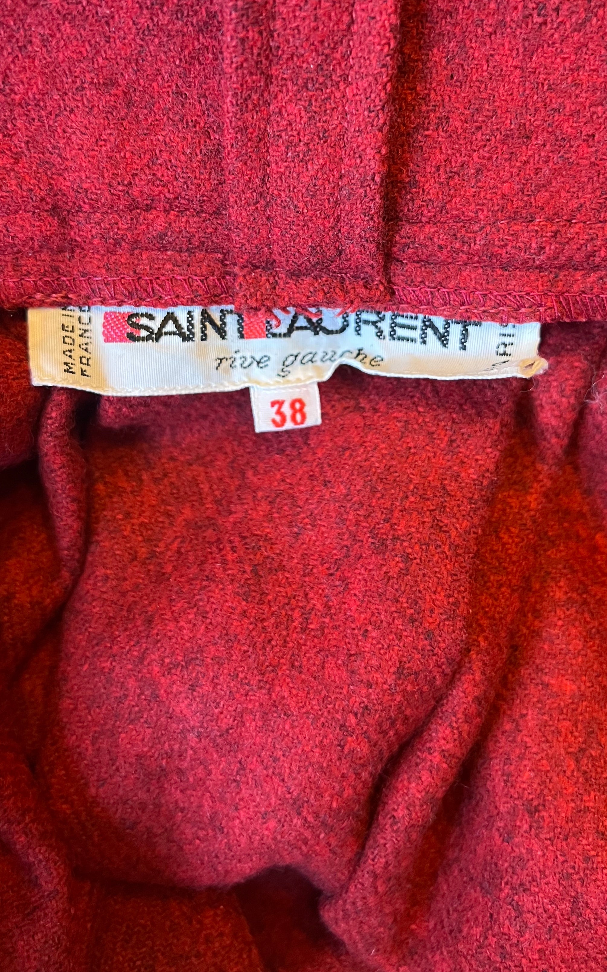 Vintage Yves Saint Laurent Wool Skirt